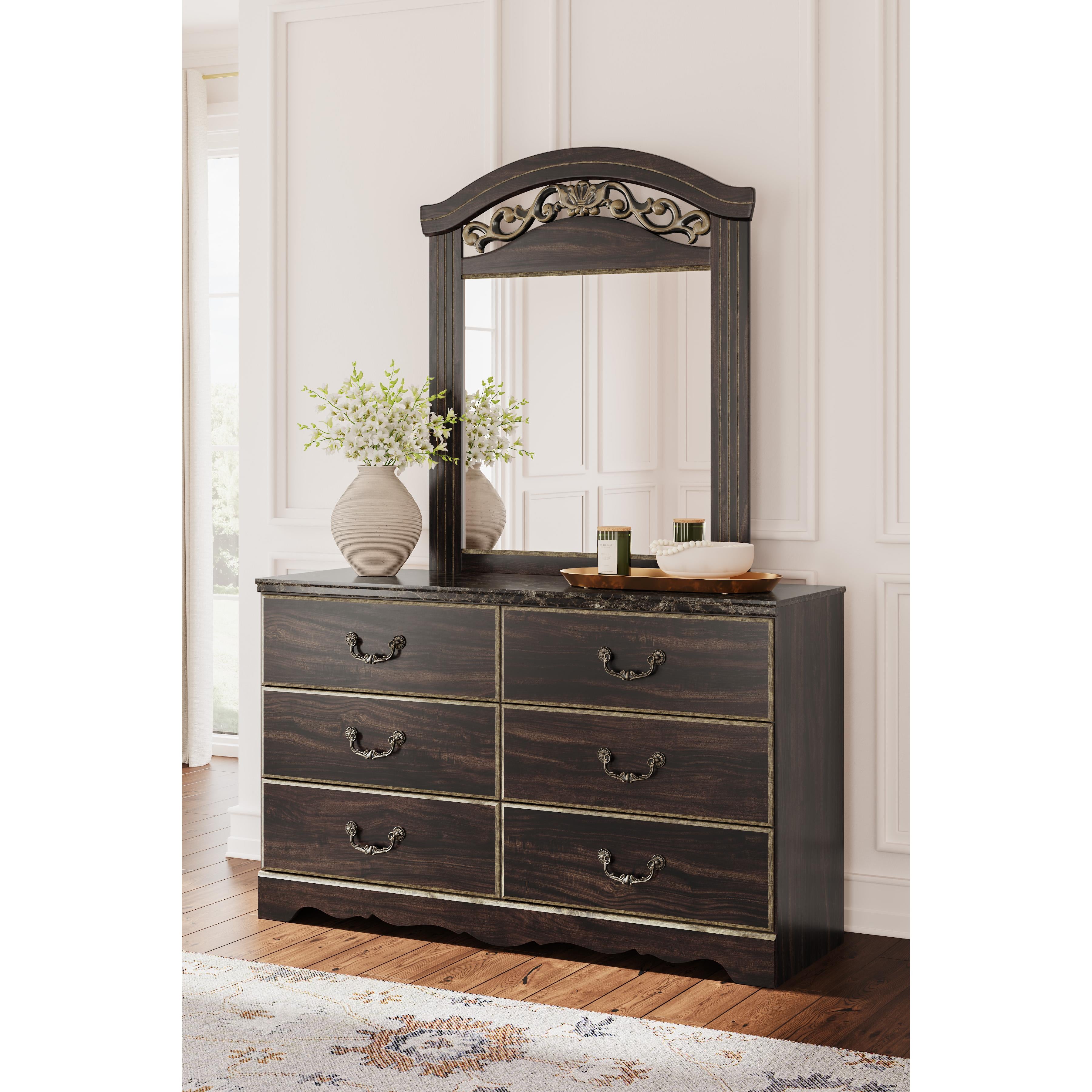 Signature Design by Ashley Glosmount Dresser with Mirror B1055-231/B1055-36 IMAGE 6