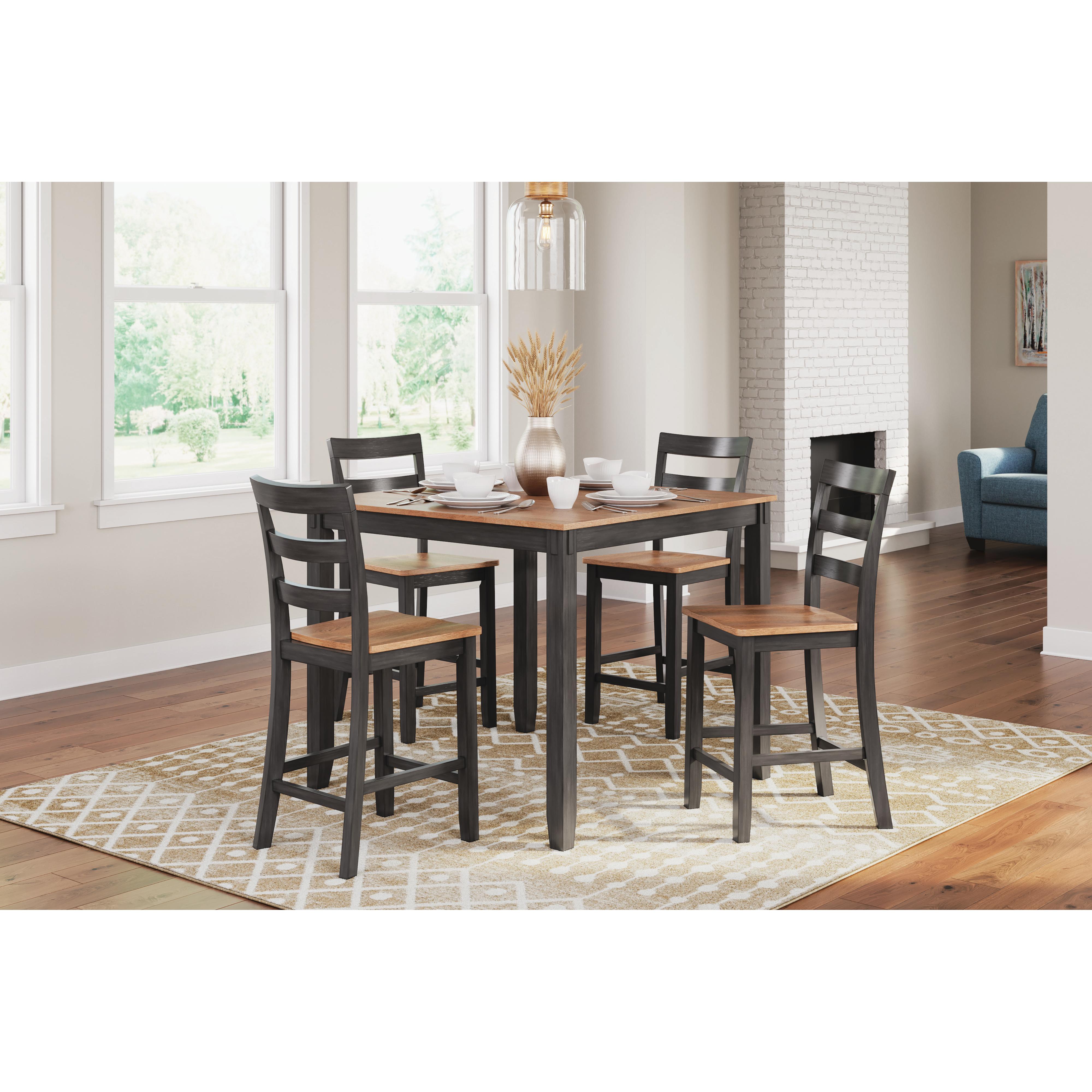 Ashley 5 counter dining table set online