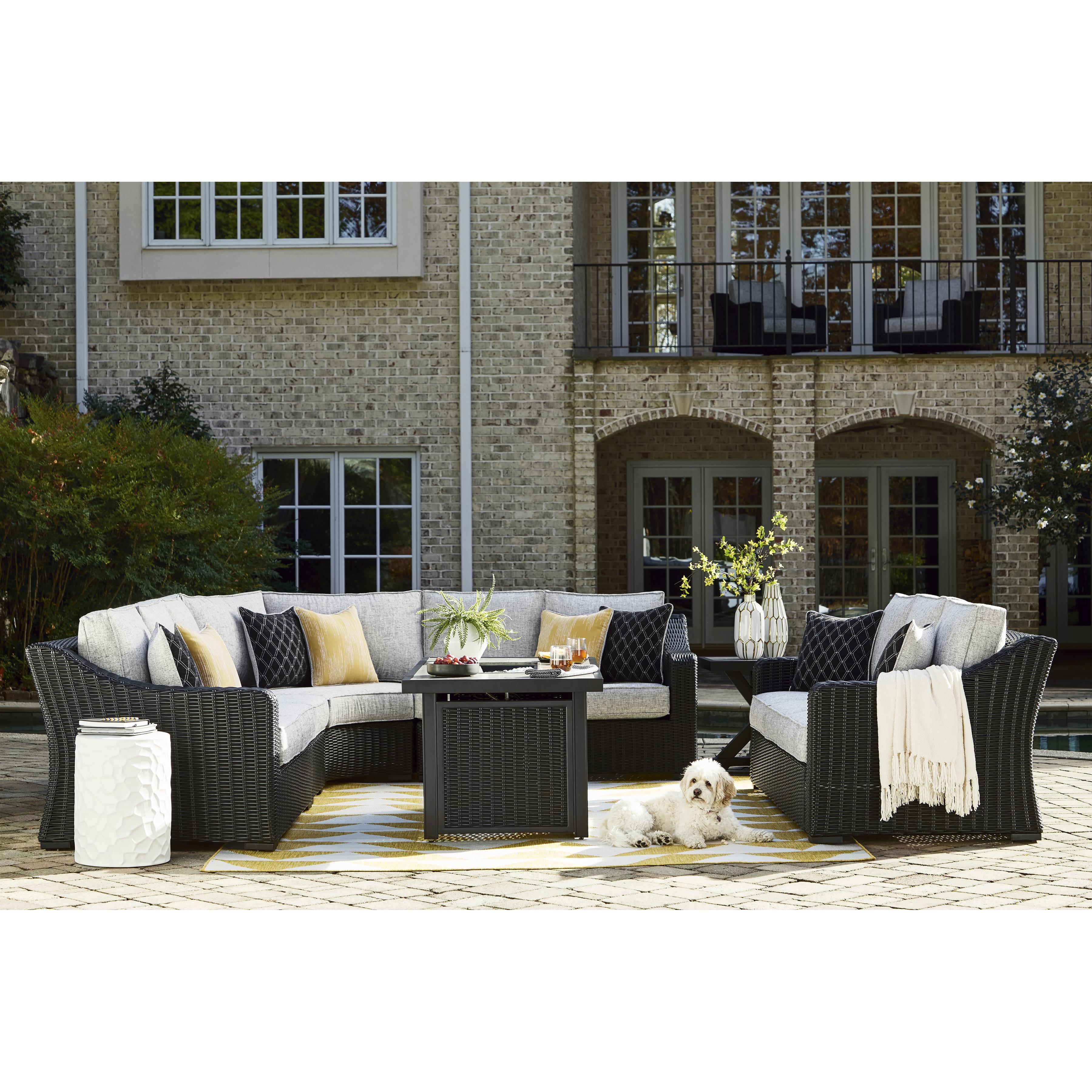 Signature Design by Ashley Beachcroft P792P2 4 pc Outdoor Sectional