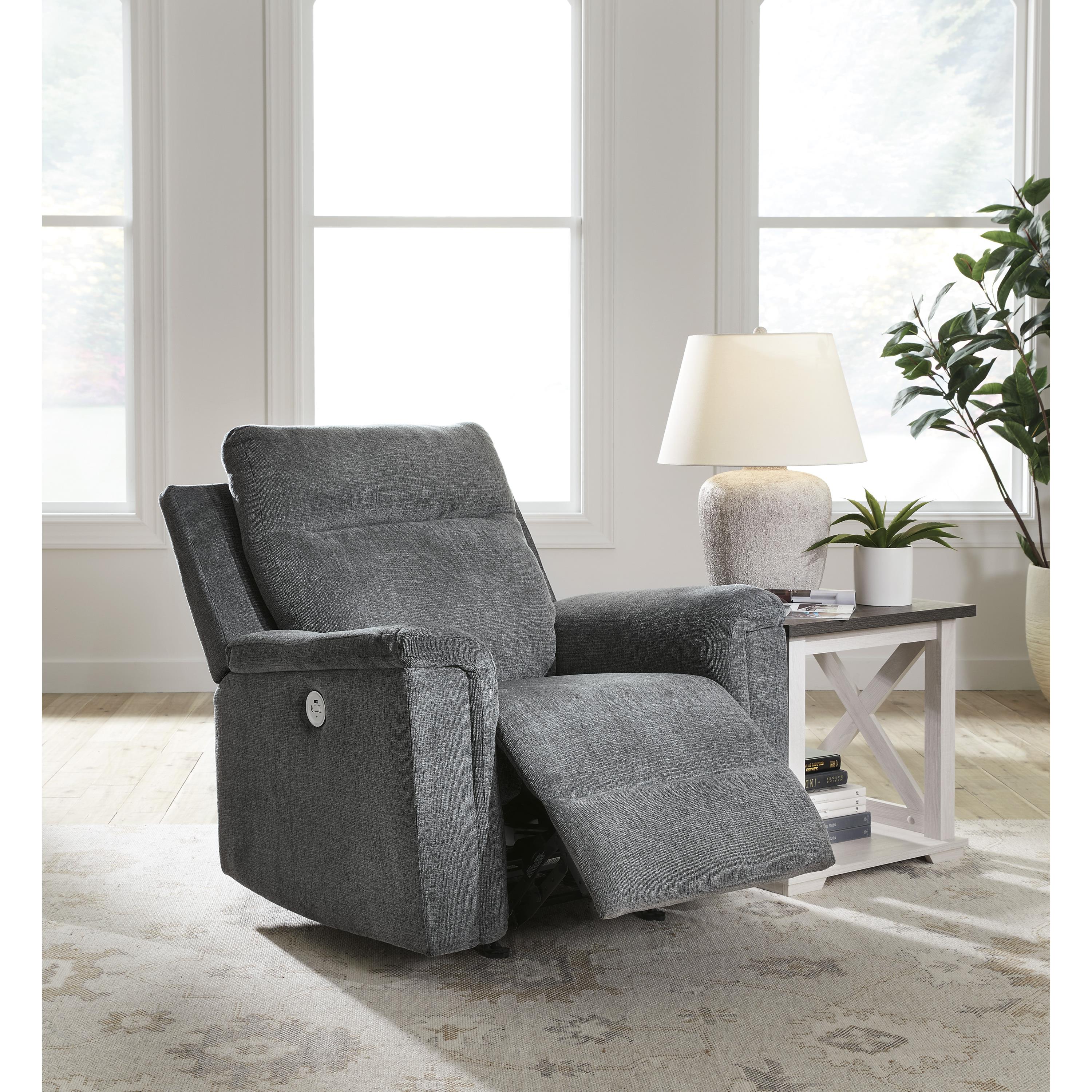 Signature Design by Ashley Barnsana Power Rocker Fabric Recliner 33202 American Furniture of Slidell