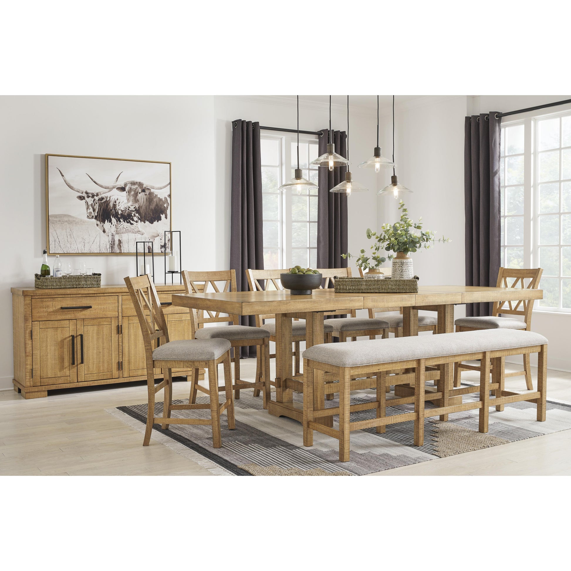 Signature Design by Ashley Havonplane Counter Height Dining Table D773-32 IMAGE 11