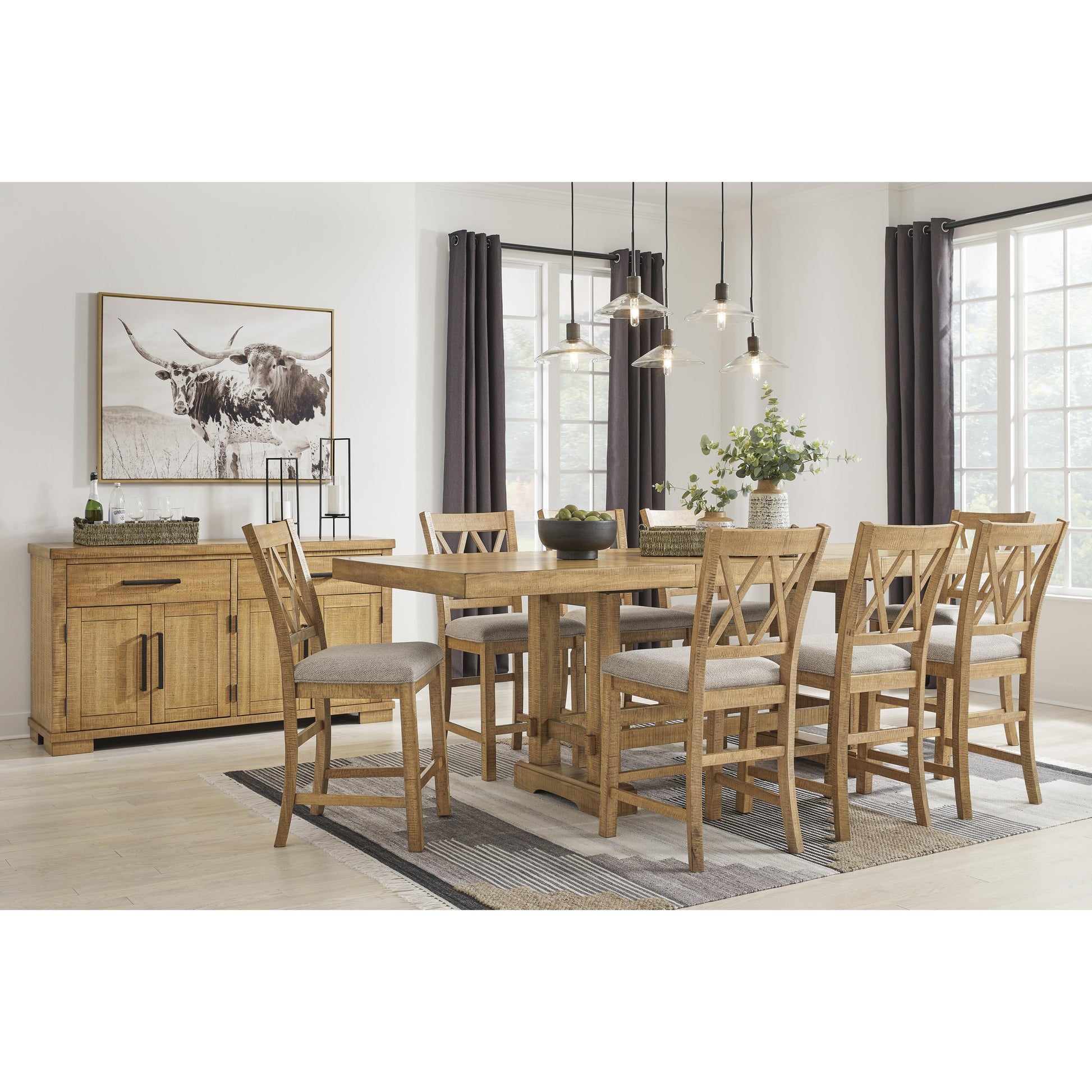 Signature Design by Ashley Havonplane Counter Height Dining Table D773-32 IMAGE 9