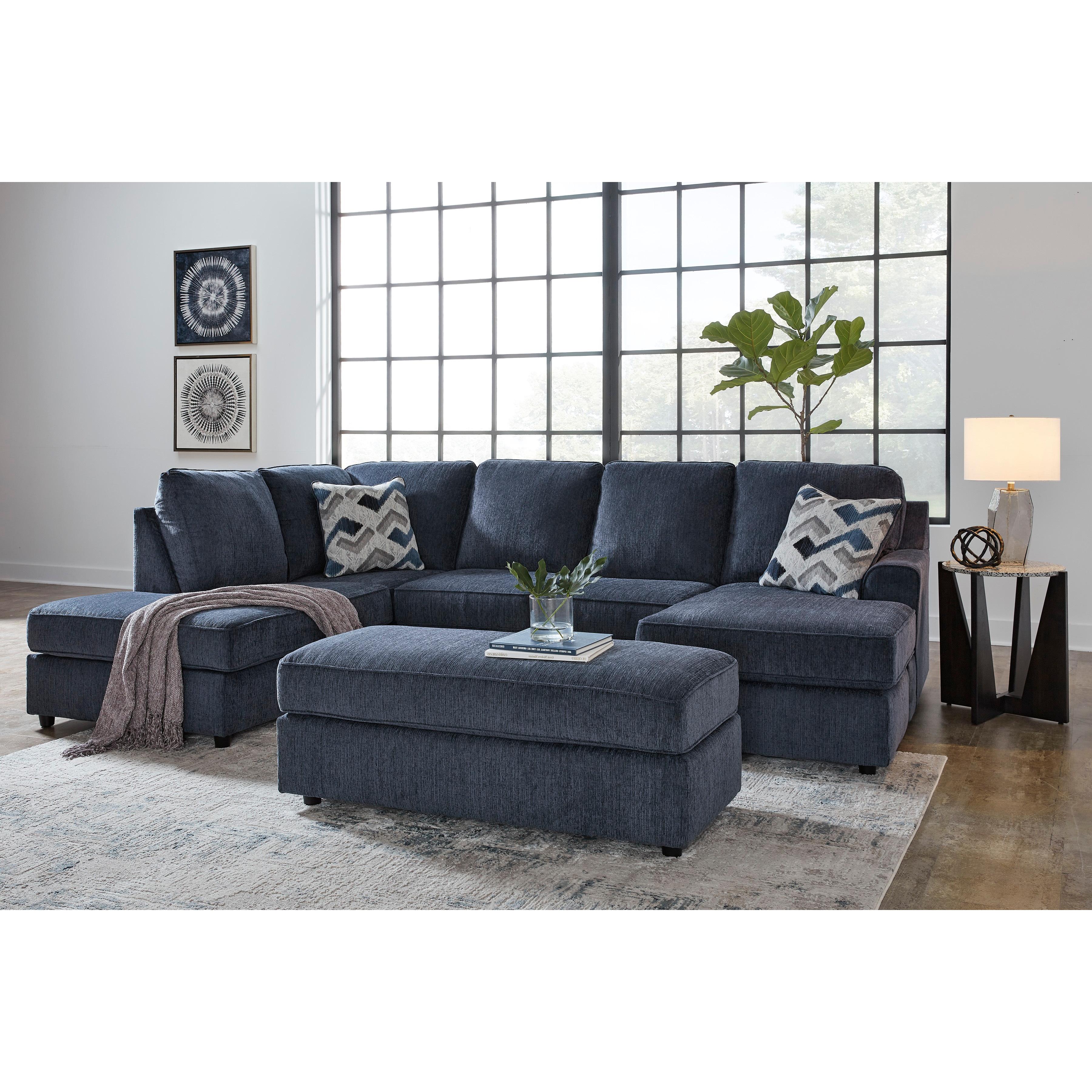 Signature Design by Ashley Albar Place Fabric 2 pc Sectional 9530216 9 American Furniture of Slidell