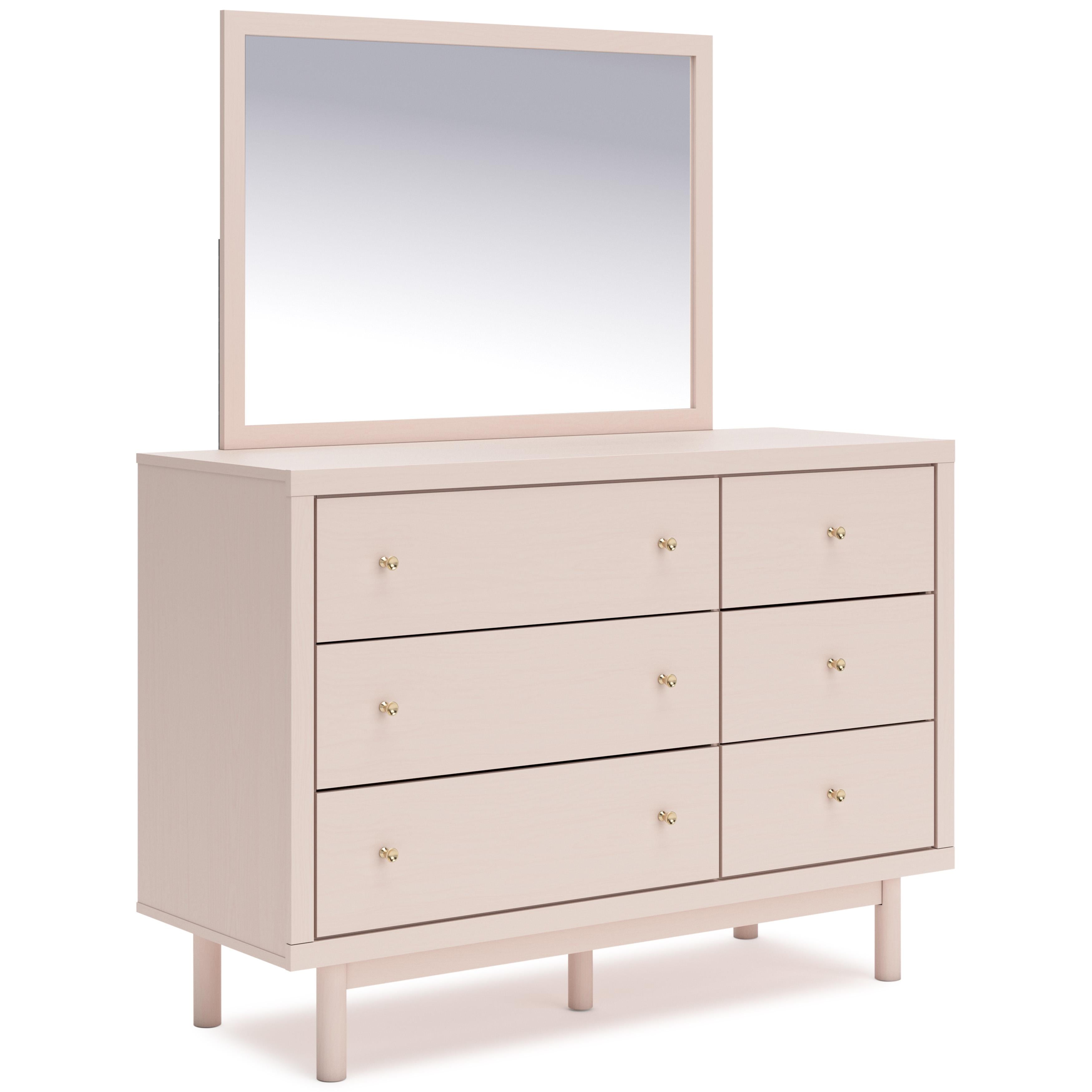 Signature Design by Ashley Wistenpine 6-Drawer Dresser with Mirror B1323-221/B1323-36 IMAGE 1