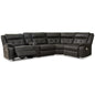 Signature Design by Ashley Mackie Pike Power Reclining Leather Match 5 pc Sectional U4330558/U4330557/U4330577/U4330531/U4330562 IMAGE 1