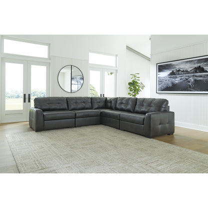 Signature Design by Ashley Brindley Pier Leather Match 5 pc Sectional 9950364/9950346/9950377/9950346/9950365 IMAGE 2