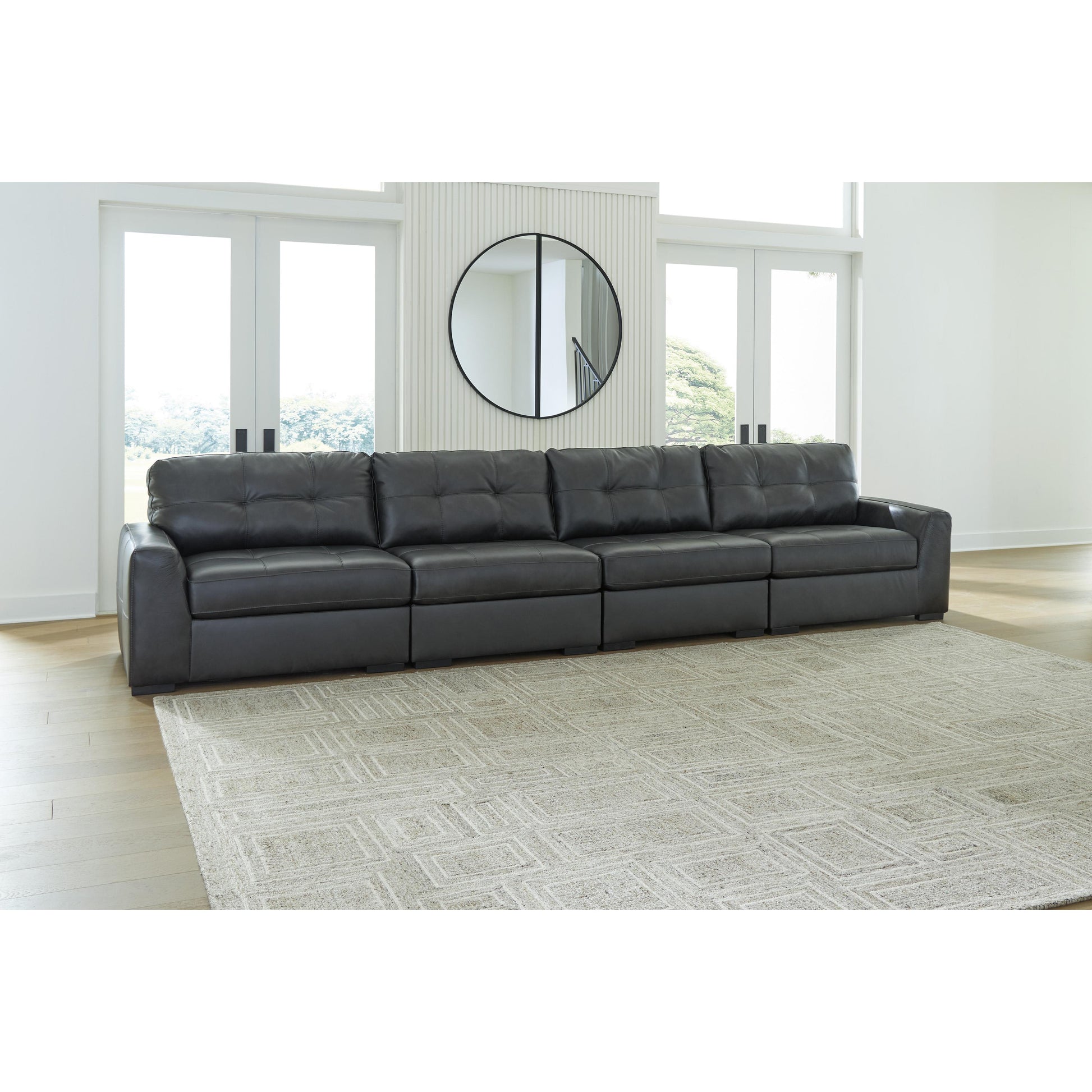 Signature Design by Ashley Brindley Pier Leather Match 4 pc Sectional 9950364/9950346/9950346/9950365 IMAGE 2