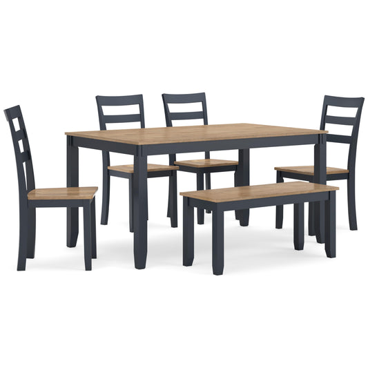 Signature Design by Ashley Gesthaven 6 pc Dinette D399-325 IMAGE 1