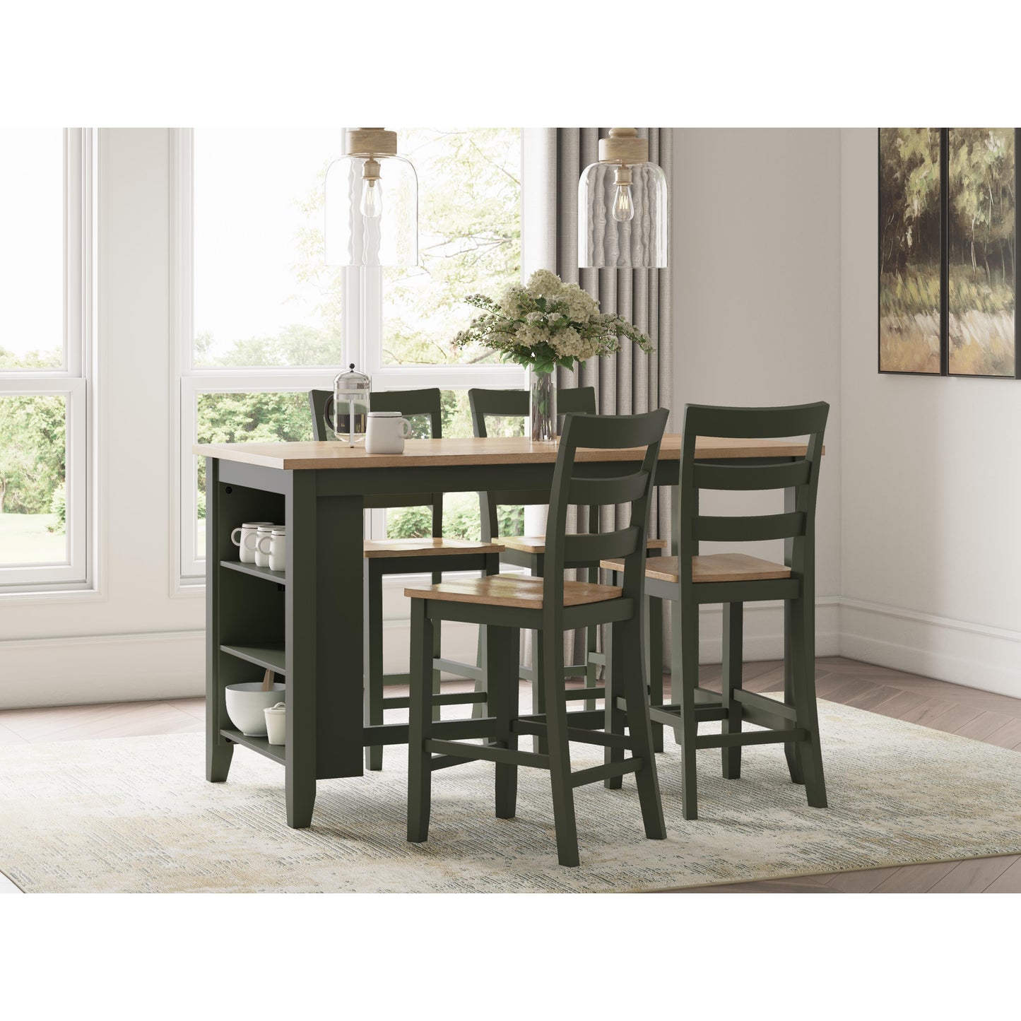 Signature Design by Ashley Gesthaven Counter Height Dining Table D401-13 IMAGE 9