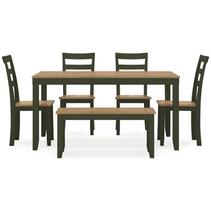 Signature Design by Ashley Gesthaven 6 pc Dinette D401-325 IMAGE 2