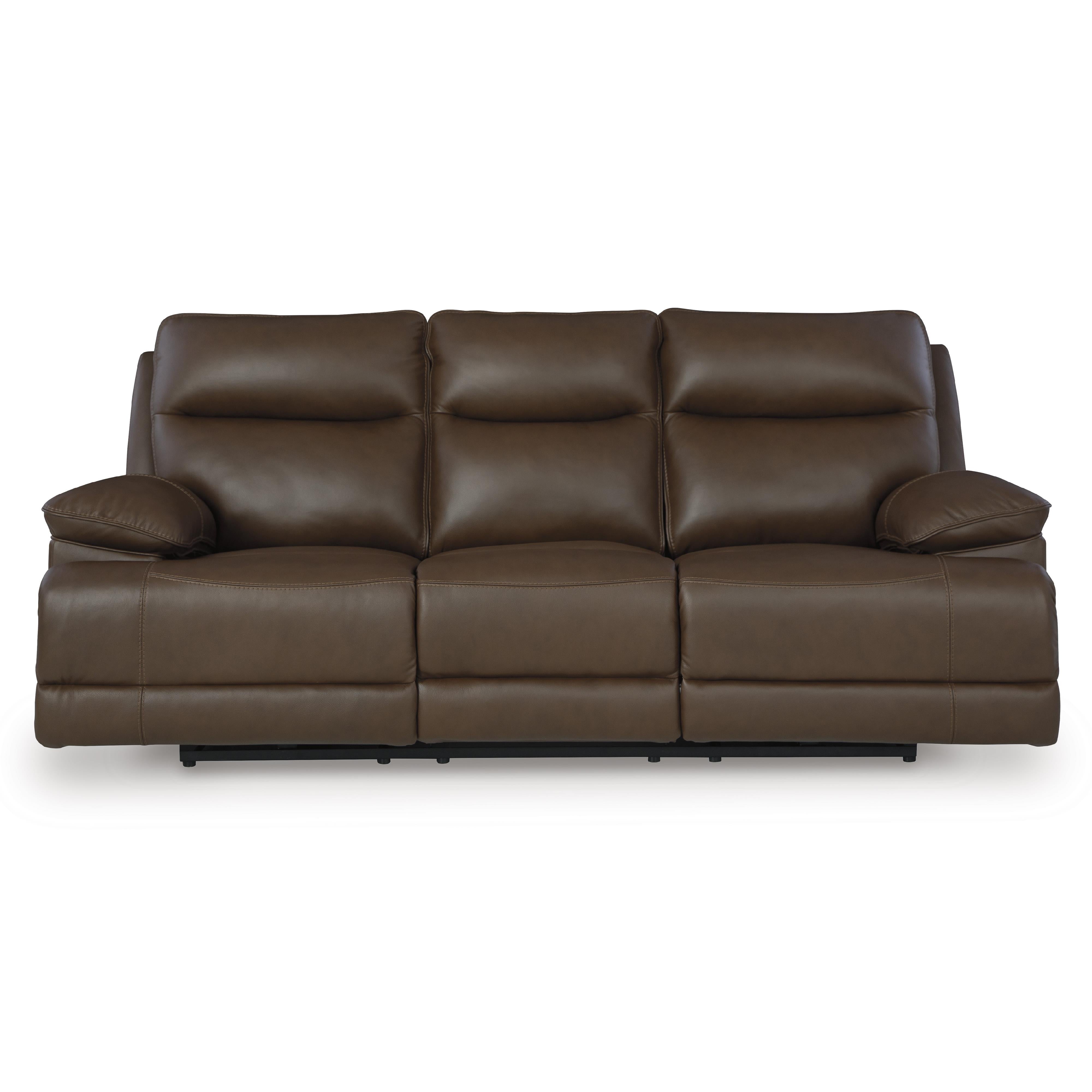 Signature Design by Ashley VonRyan Power Reclining Leather Match Sofa U1040015 IMAGE 2