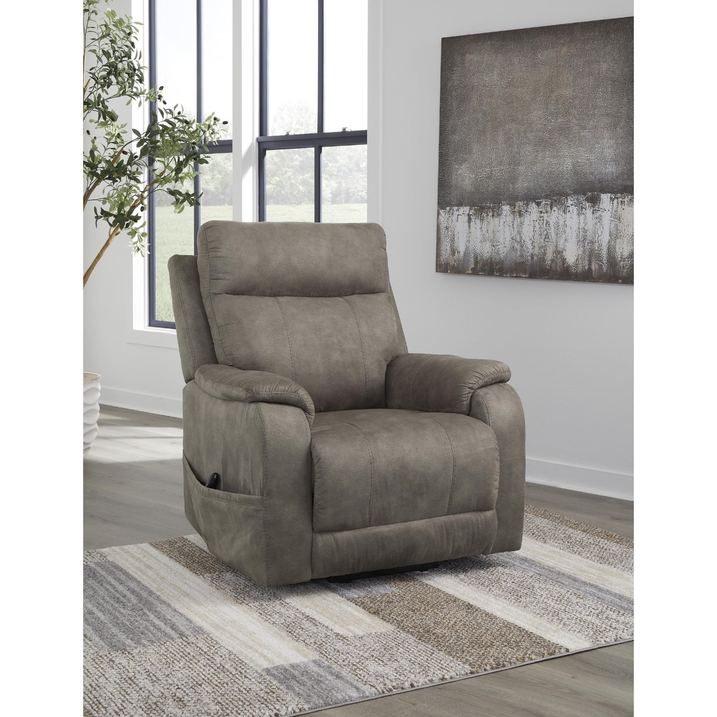 Signature Design by Ashley Crestmeade Fabric Lift Chair with Heat and Massage 1350312 IMAGE 7