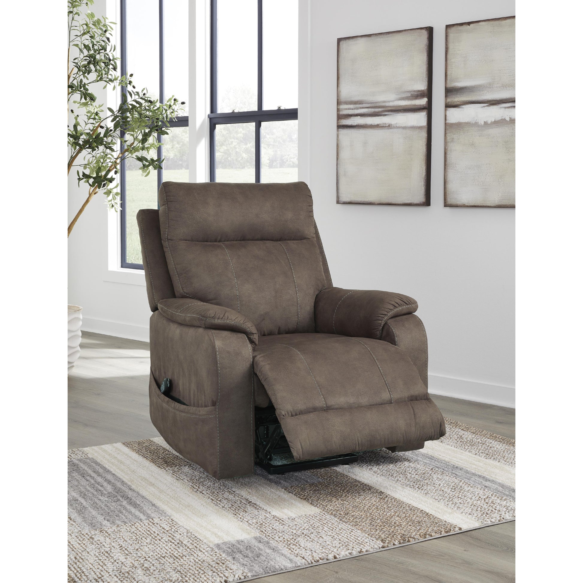 Signature Design by Ashley Crestmeade Fabric Lift Chair with Heat and Massage 1350412 IMAGE 8