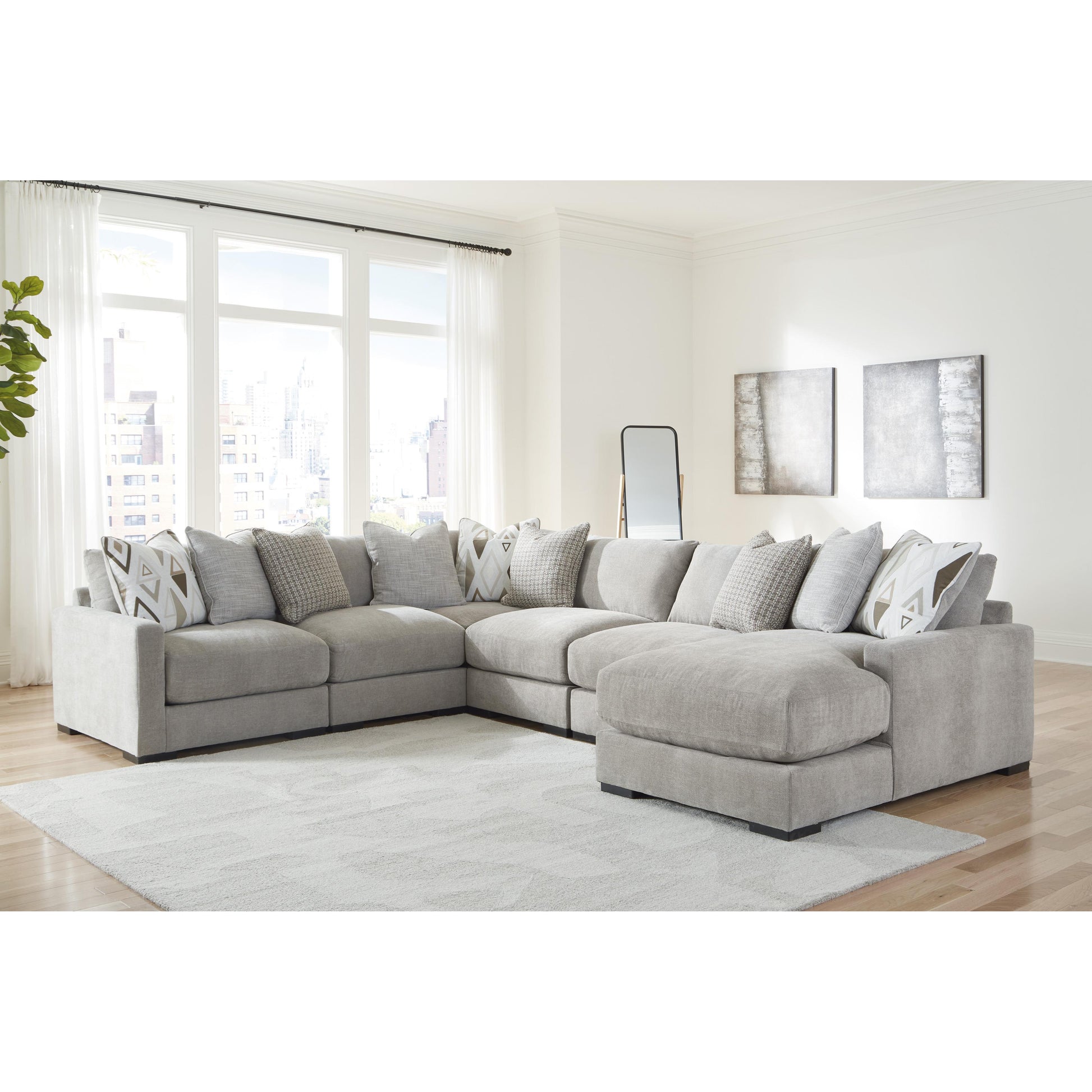 Benchcraft Aslan Court 6 pc Sectional 2030564/2030546/2030577/2030546/2030546/2030517 IMAGE 2