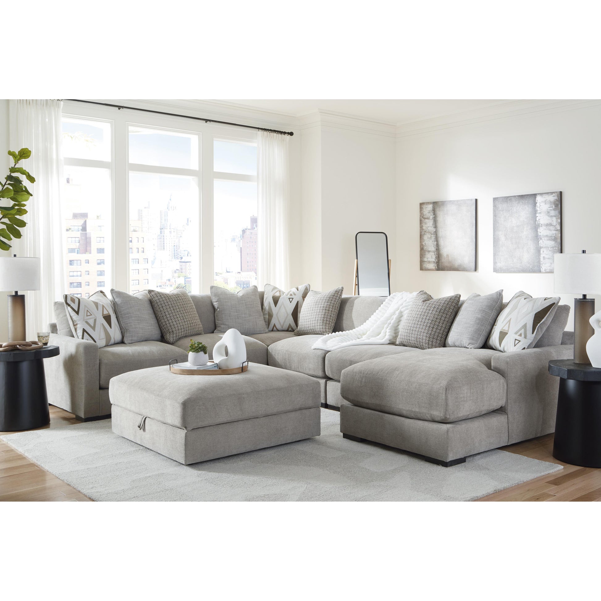 Benchcraft Aslan Court 6 pc Sectional 2030564/2030546/2030577/2030546/2030546/2030517 IMAGE 4