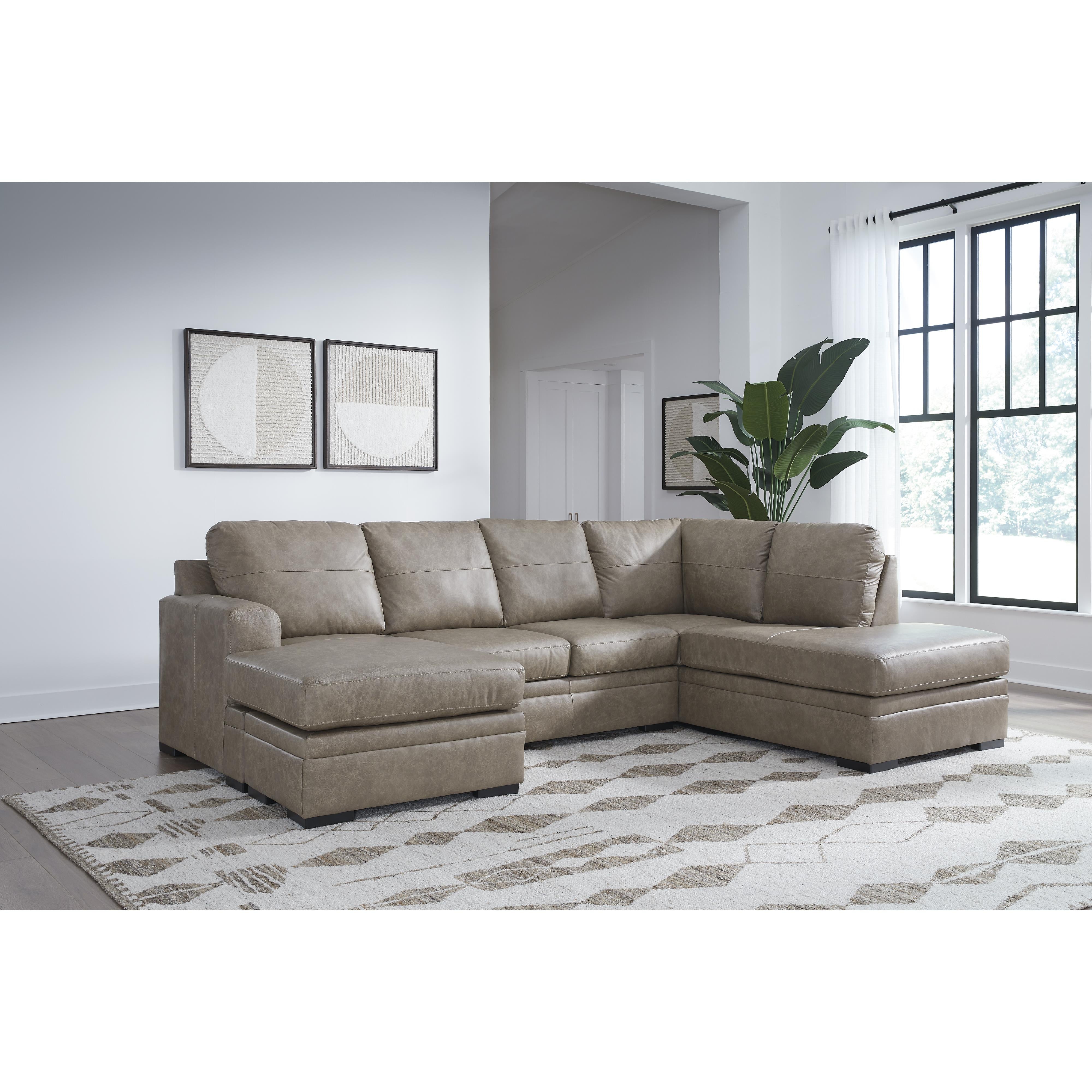 Signature Design by Ashley Amuleto Leather Match 2 pc Sectional 2240502/2240517 IMAGE 2