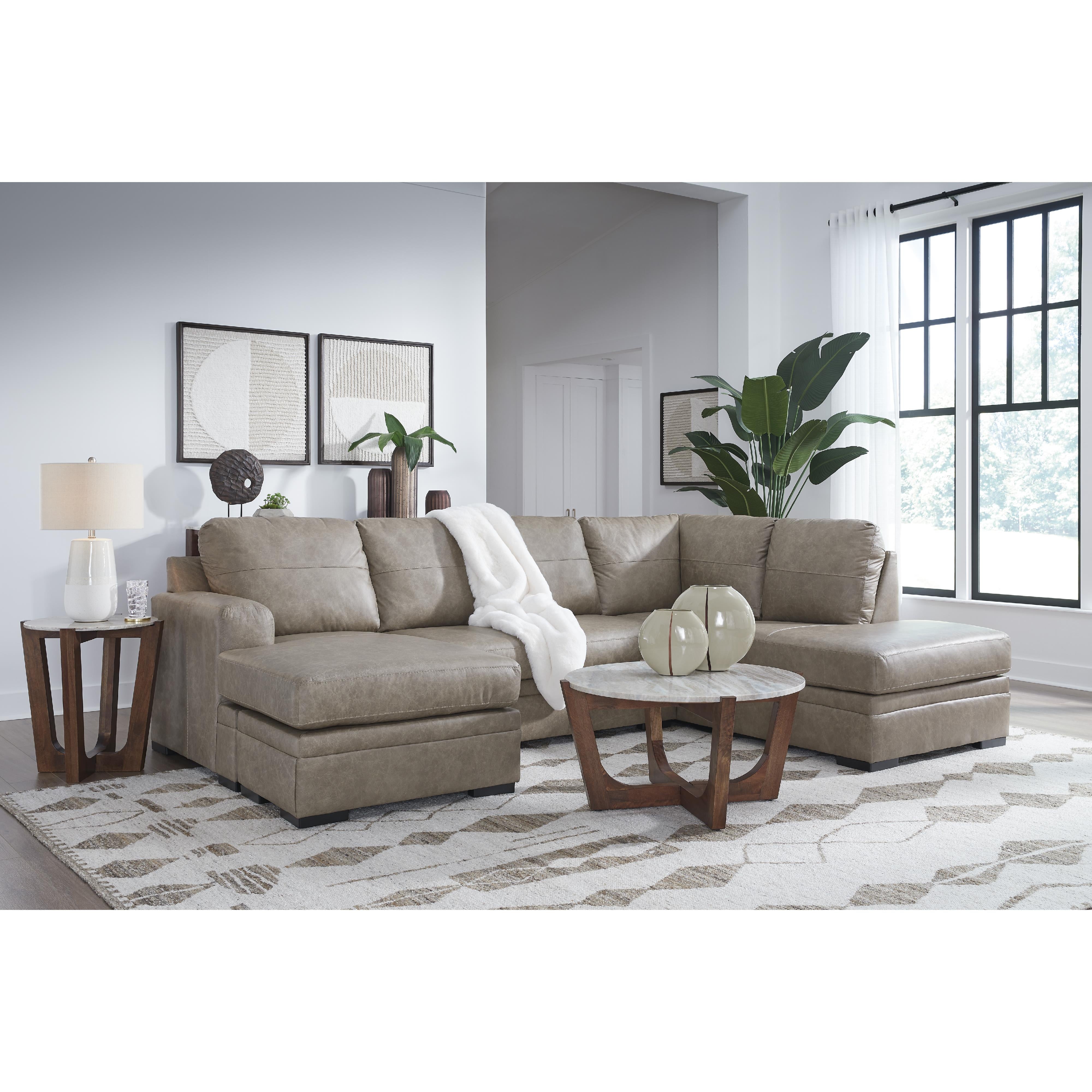 Signature Design by Ashley Amuleto Leather Match 2 pc Sectional 2240502/2240517 IMAGE 3