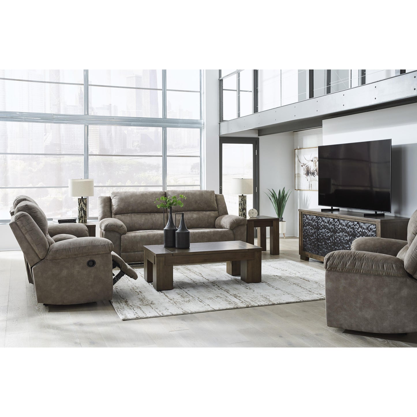 Signature Design by Ashley Laresview Reclining Fabric Sofa 3720381 IMAGE 15