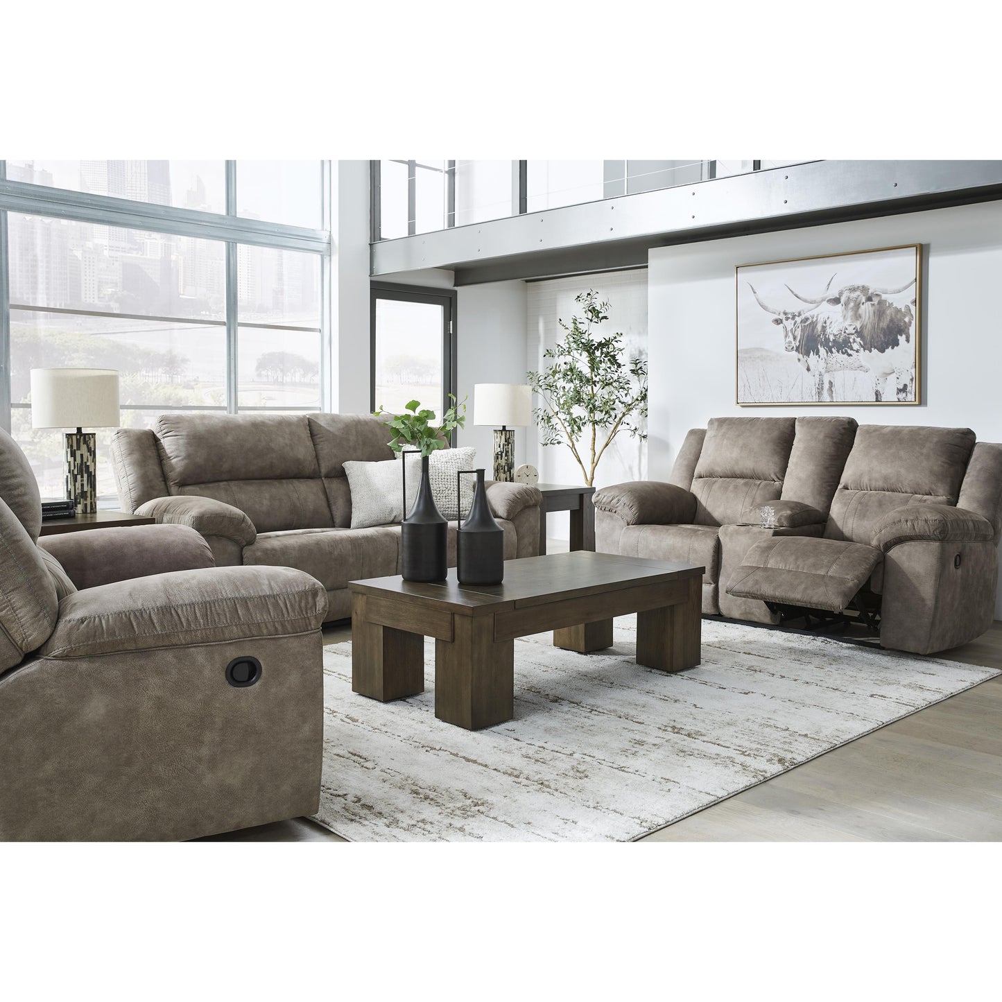 Signature Design by Ashley Laresview Reclining Fabric Sofa 3720381 IMAGE 8