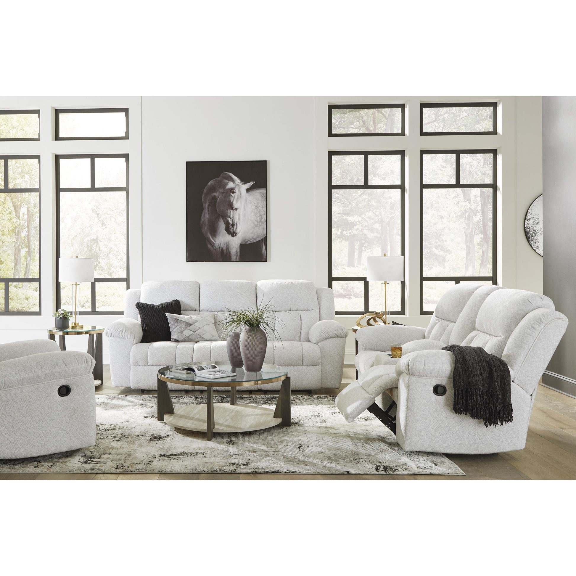 Signature Design by Ashley Frohn Reclining Fabric Sofa 3740588 IMAGE 12