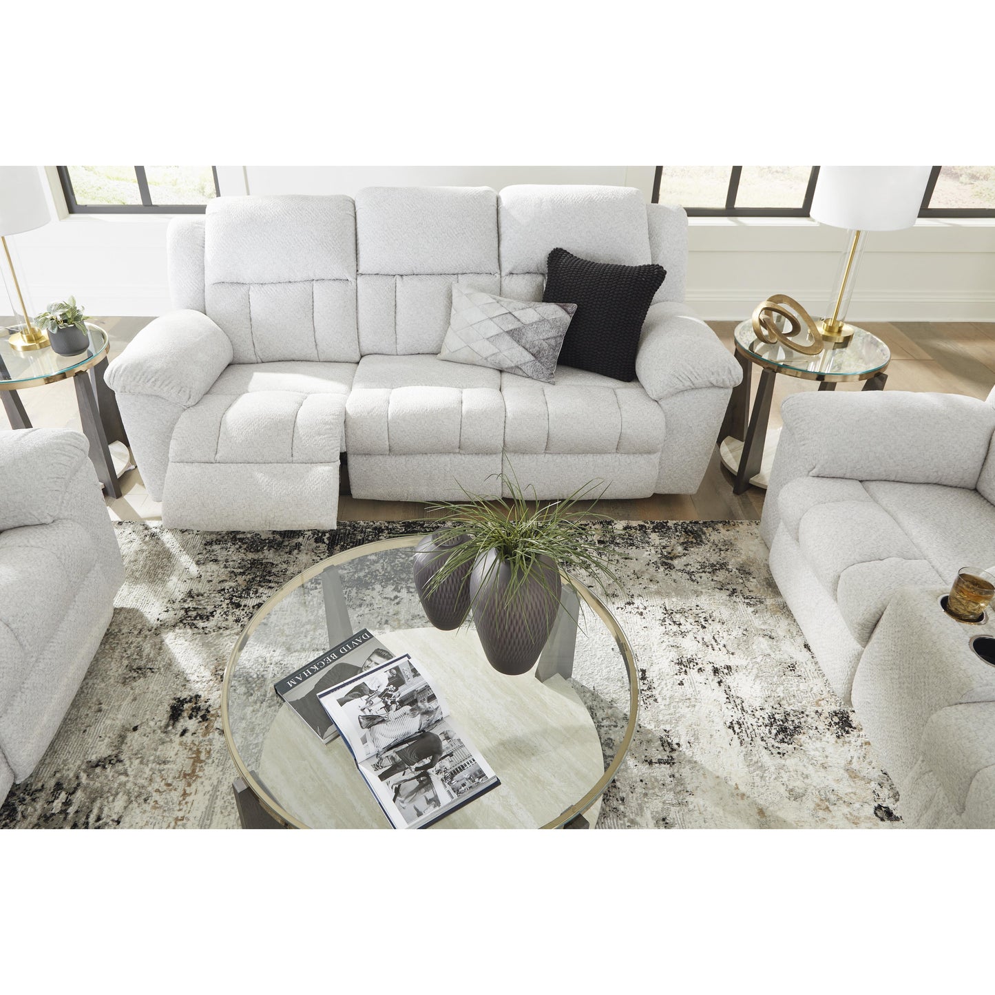 Signature Design by Ashley Frohn Reclining Fabric Sofa 3740588 IMAGE 9