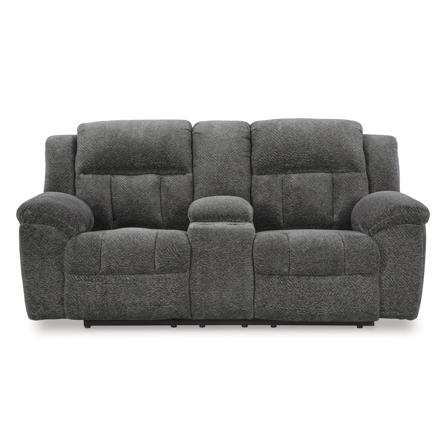 Signature Design by Ashley Frohn Reclining Fabric Loveseat with Console 3740694 IMAGE 3