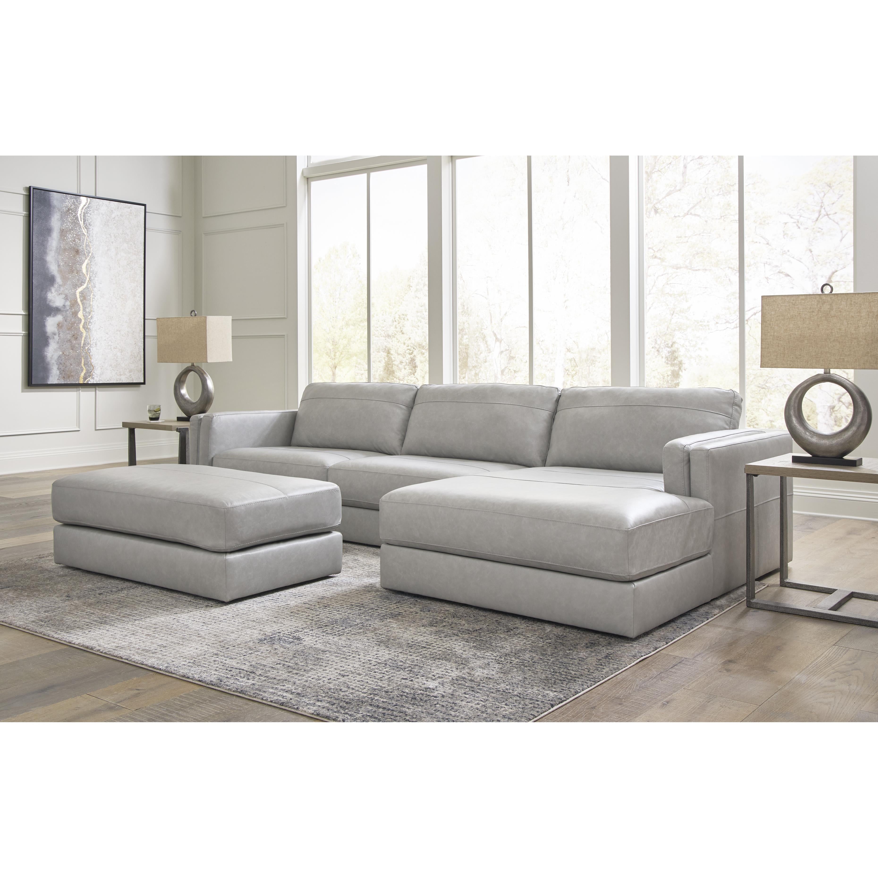 Signature Design by Ashley Amiata Leather Match 2 pc Sectional 5740466/5740417 IMAGE 11