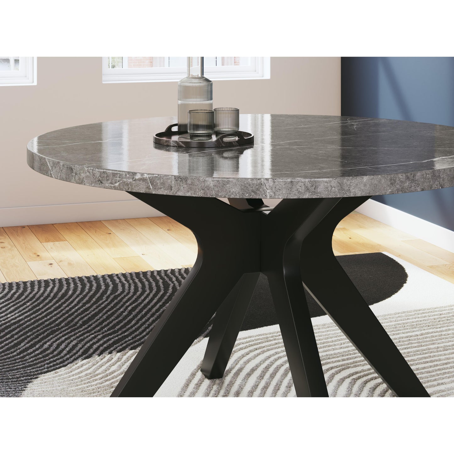 Signature Design by Ashley Round Glinari Dining Table D476-15 IMAGE 5