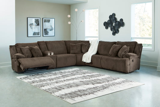 Signature Design by Ashley Top Tier Reclining Fabric 6 pc Sectional 9270519/40/41/46/57/77