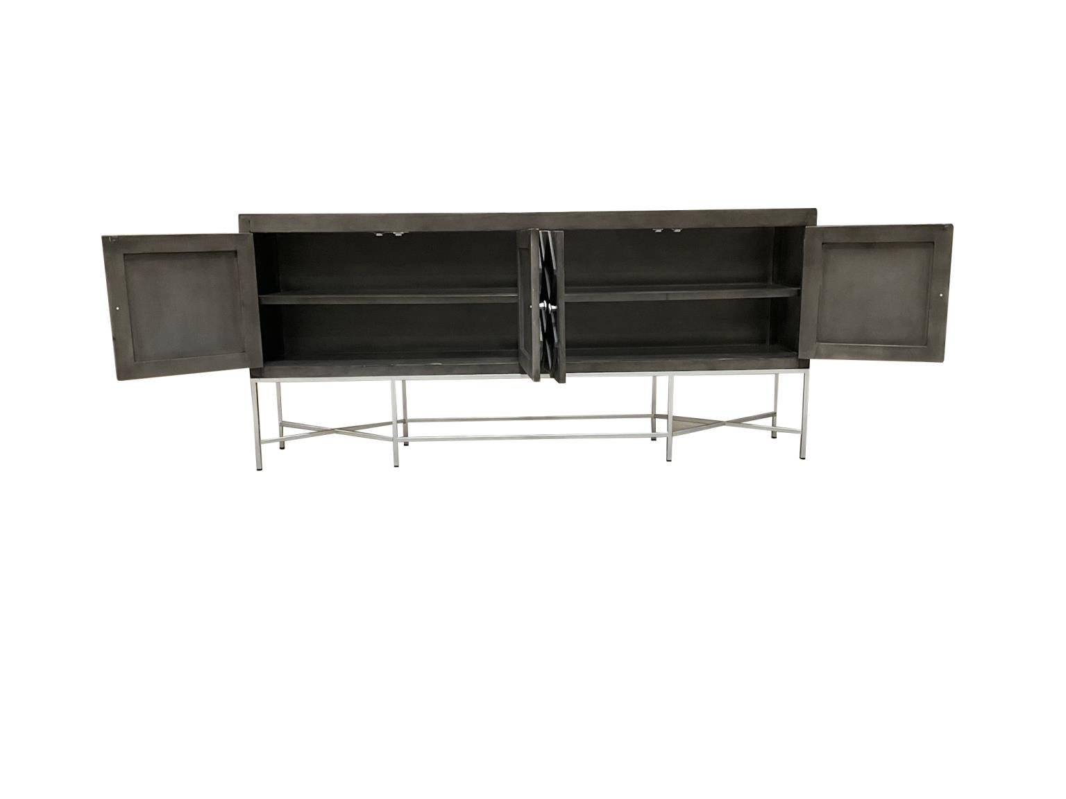 Alicia 4 Door Console in Shadow Gray *V-Alicia-4DC