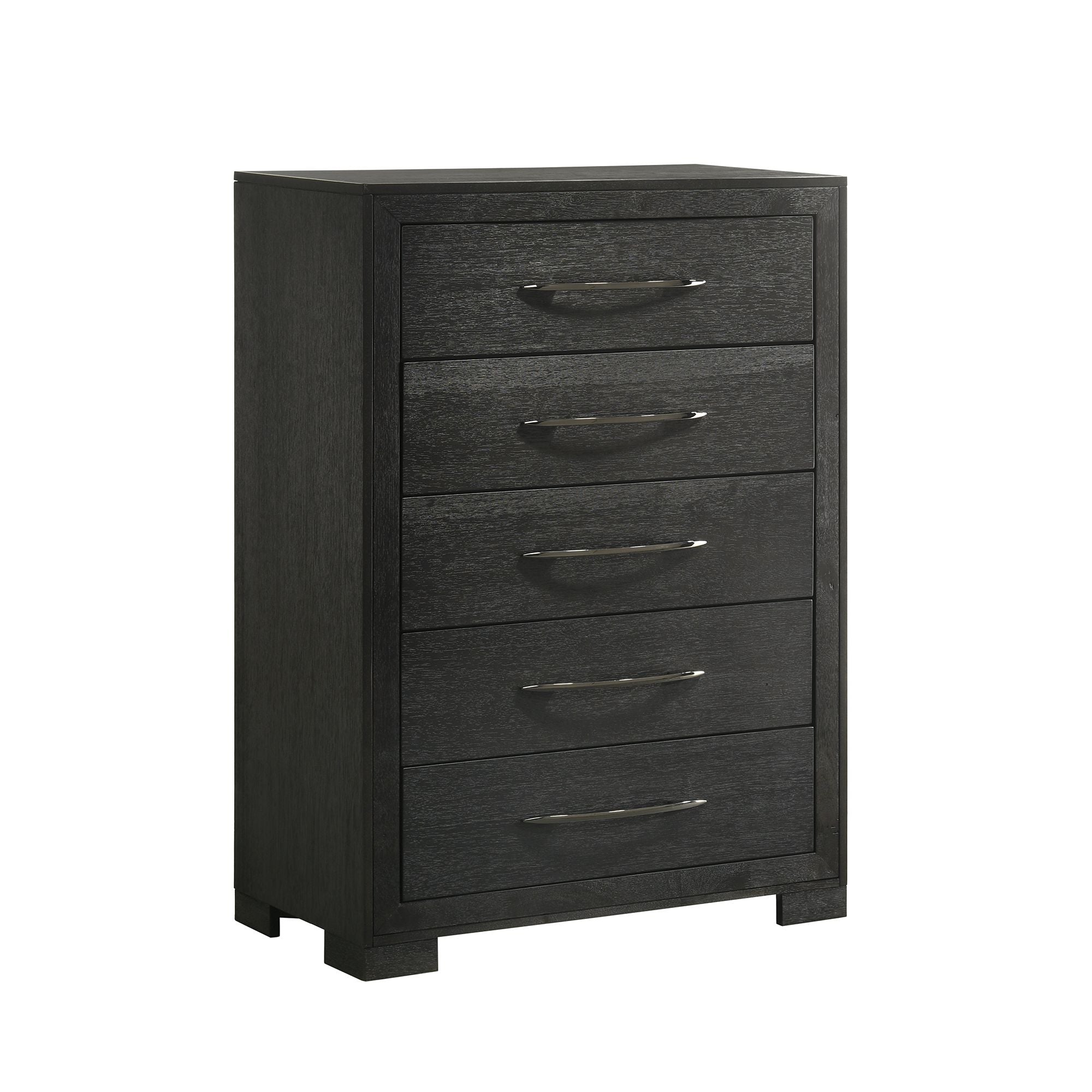 Allan 5-Drawer Chest in Black