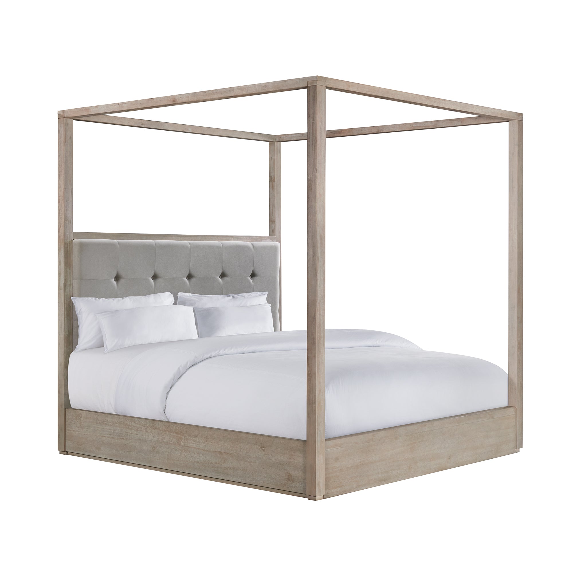 Arcadia King Canopy Bed in Grey