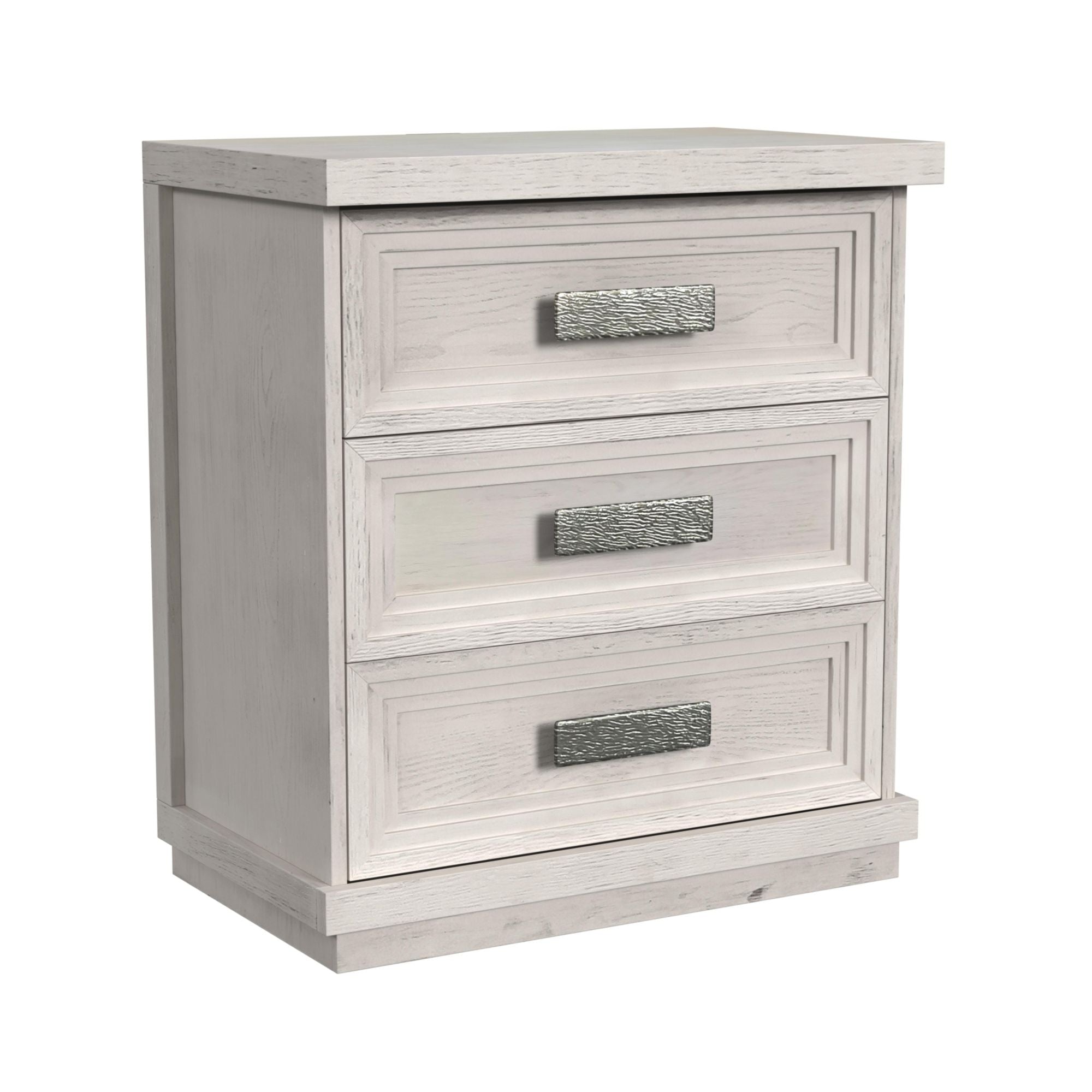 Avalanche 3-Drawer Nightstand with USB in Antique White