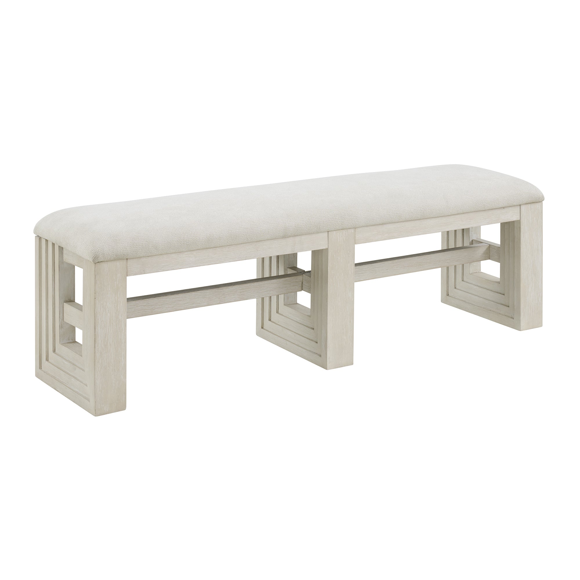 Avalanche Dining Bench in Antique White