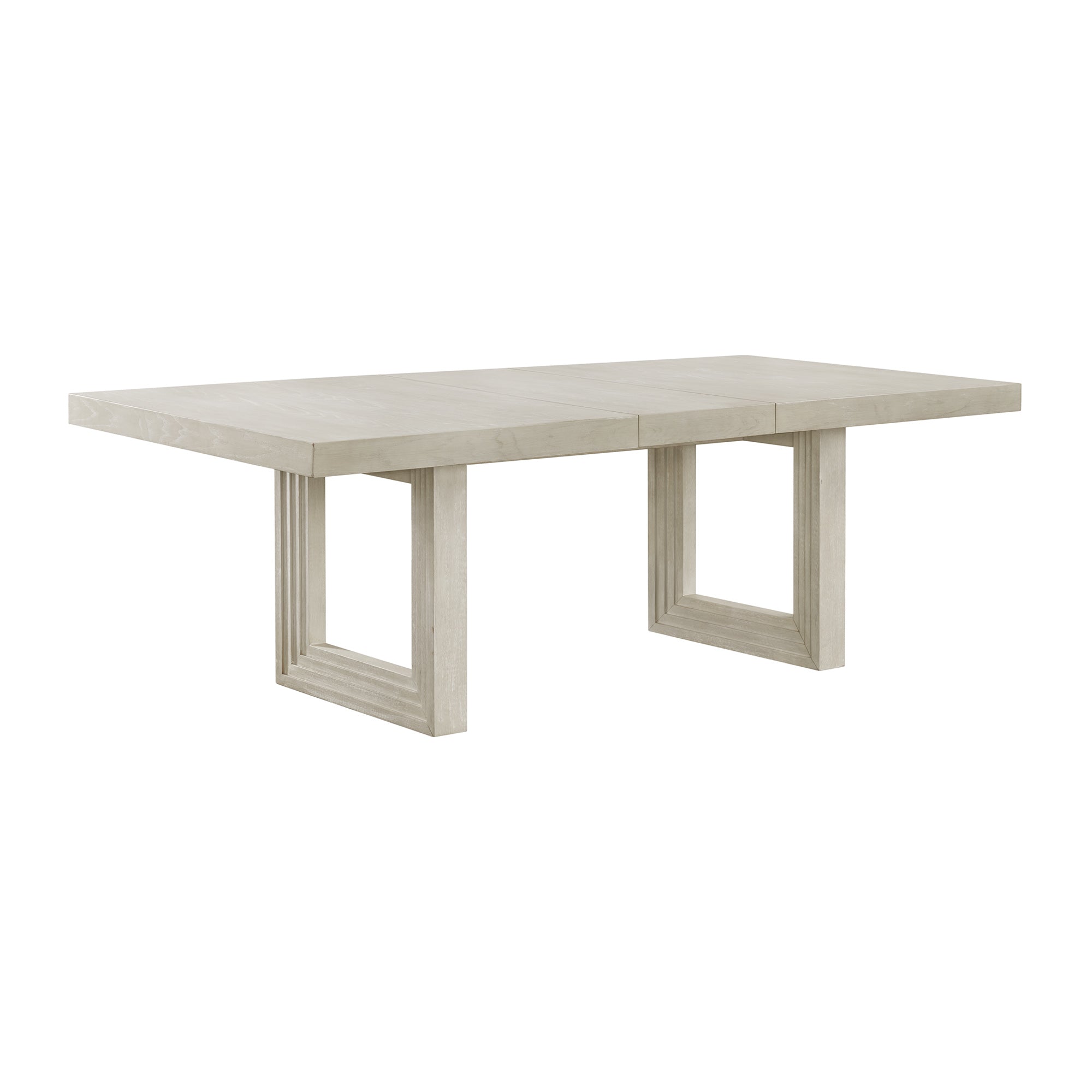 Avalanche Rectangular Dining Table with 18" Leaf in Antique White