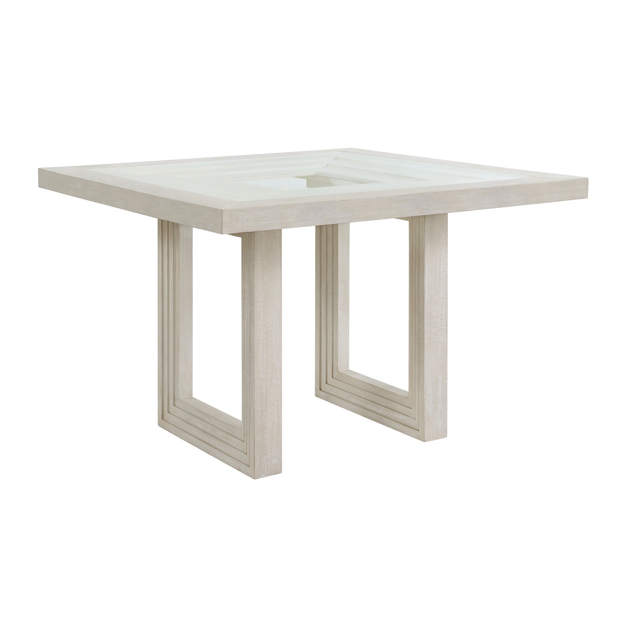 Avalanche Square Counter Table in Antique White