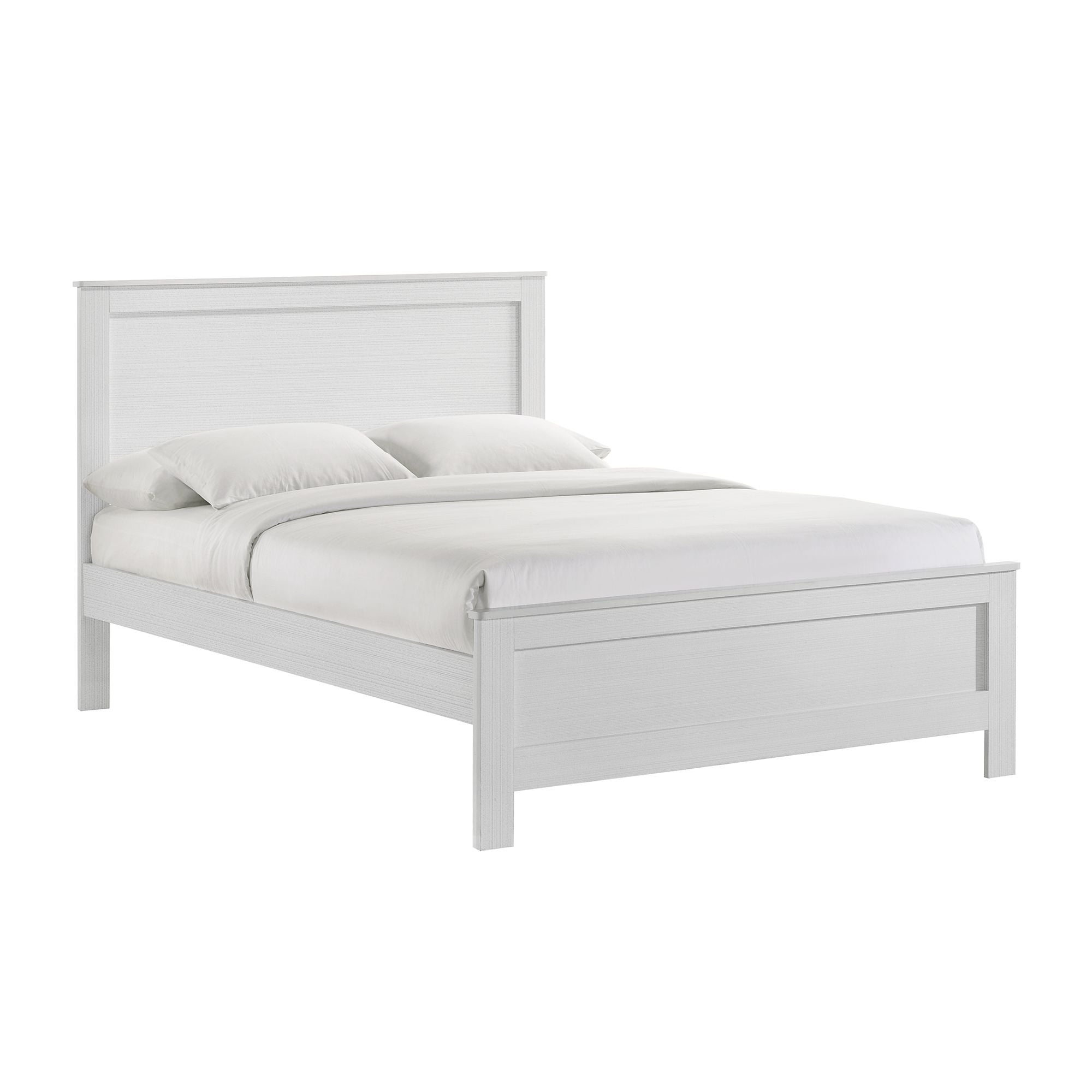 Catalina Full Panel Bed White