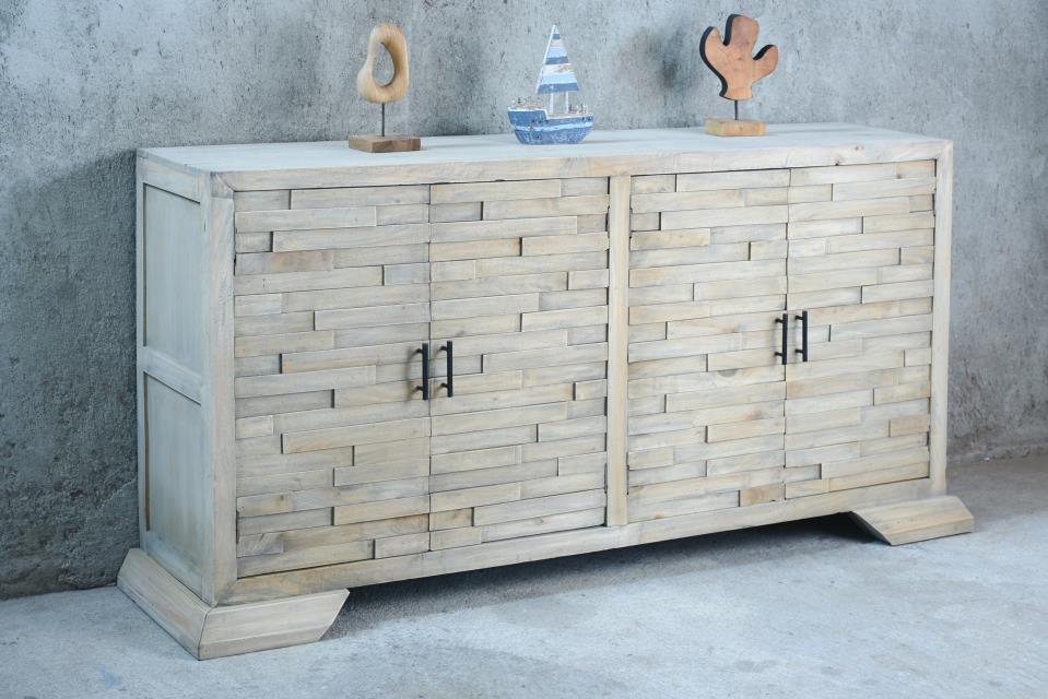 Concord Sideboard 4Doors
Reclaimed Wood Doors 76x18.1x37"H 193x46x94cm Driftwood