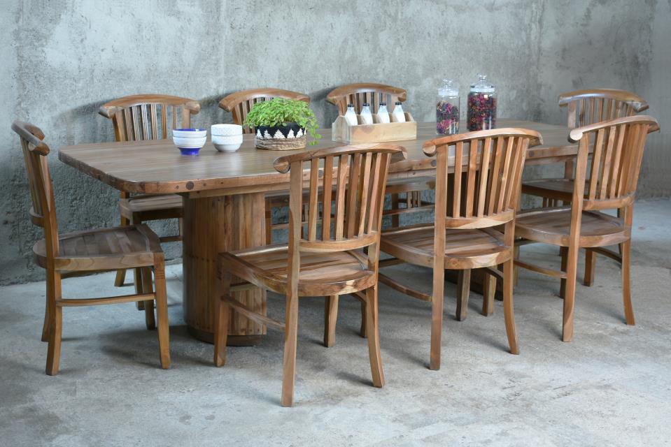 Fremont Dining Table KD 94.5x43.2x29.8"H
(240x110x76cm) Salvage