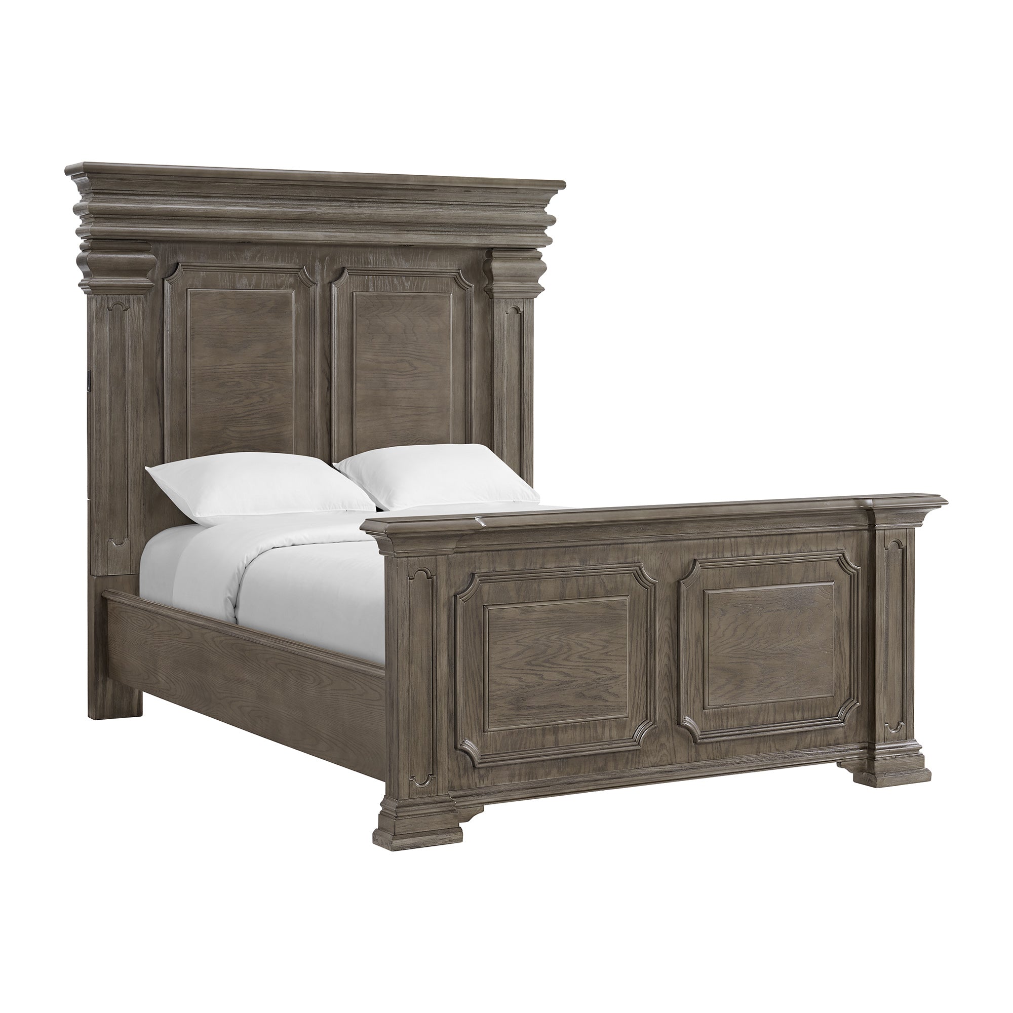 Kings Court Queen Bed in Grey