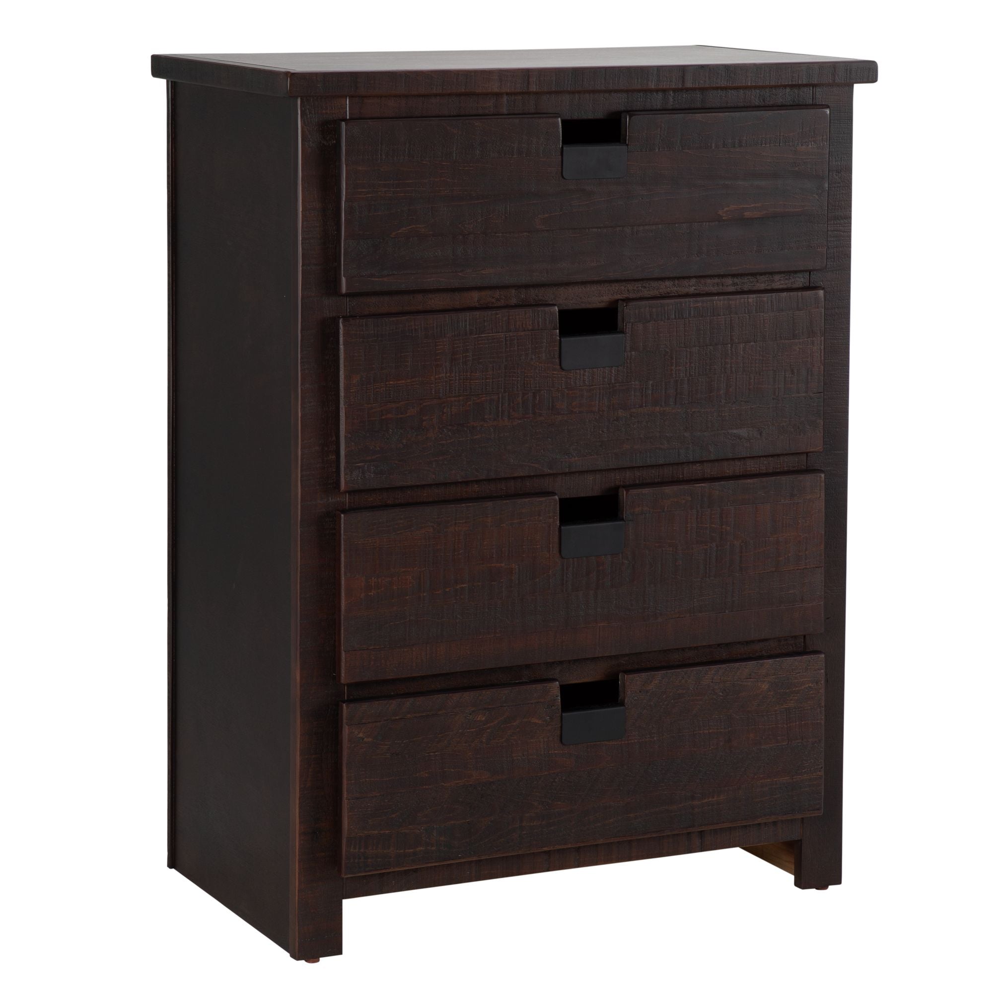 Vista Brown - Rough Finish 4 Drawer Chest