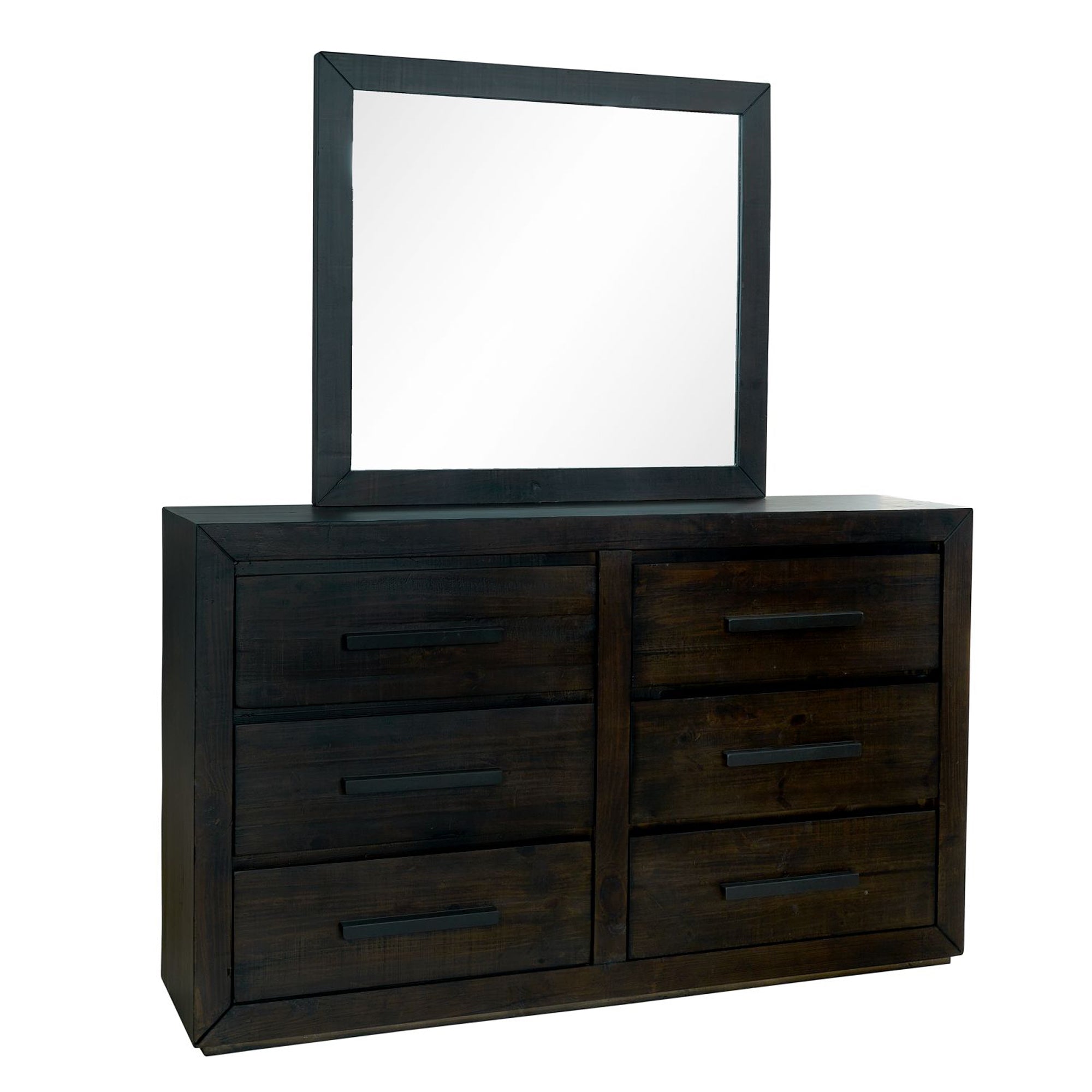 Magnum Dresser and Mirror in Grey