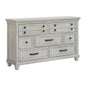 McCoy 7-Drawer Dresser in Antique White