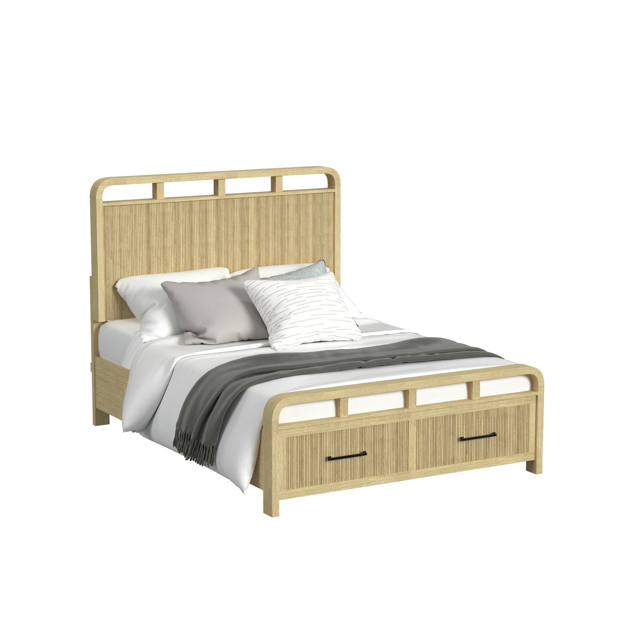 Ridgemont Queen Storage Bed in Natural