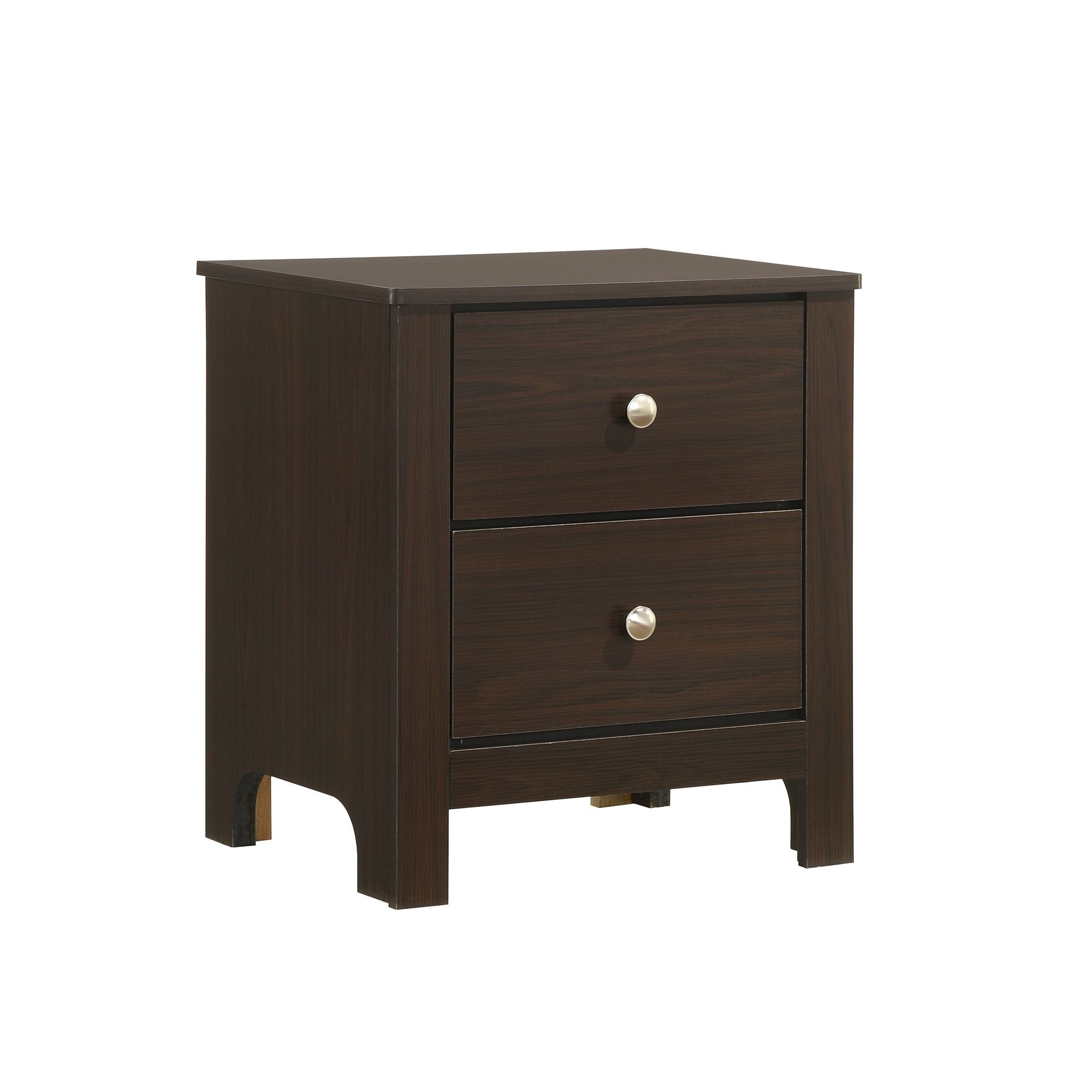 Sami Youth 2-Drawer Nightstand in Espresso