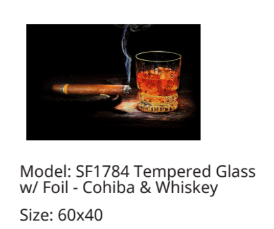 SF1784  Cohiba & Whiskey 60x40