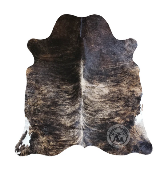 5203AWB Brindle White Backbone Cowhide