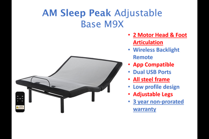 Sierra Sleep Head-Foot Model-Good King Adjustable Base M9X742