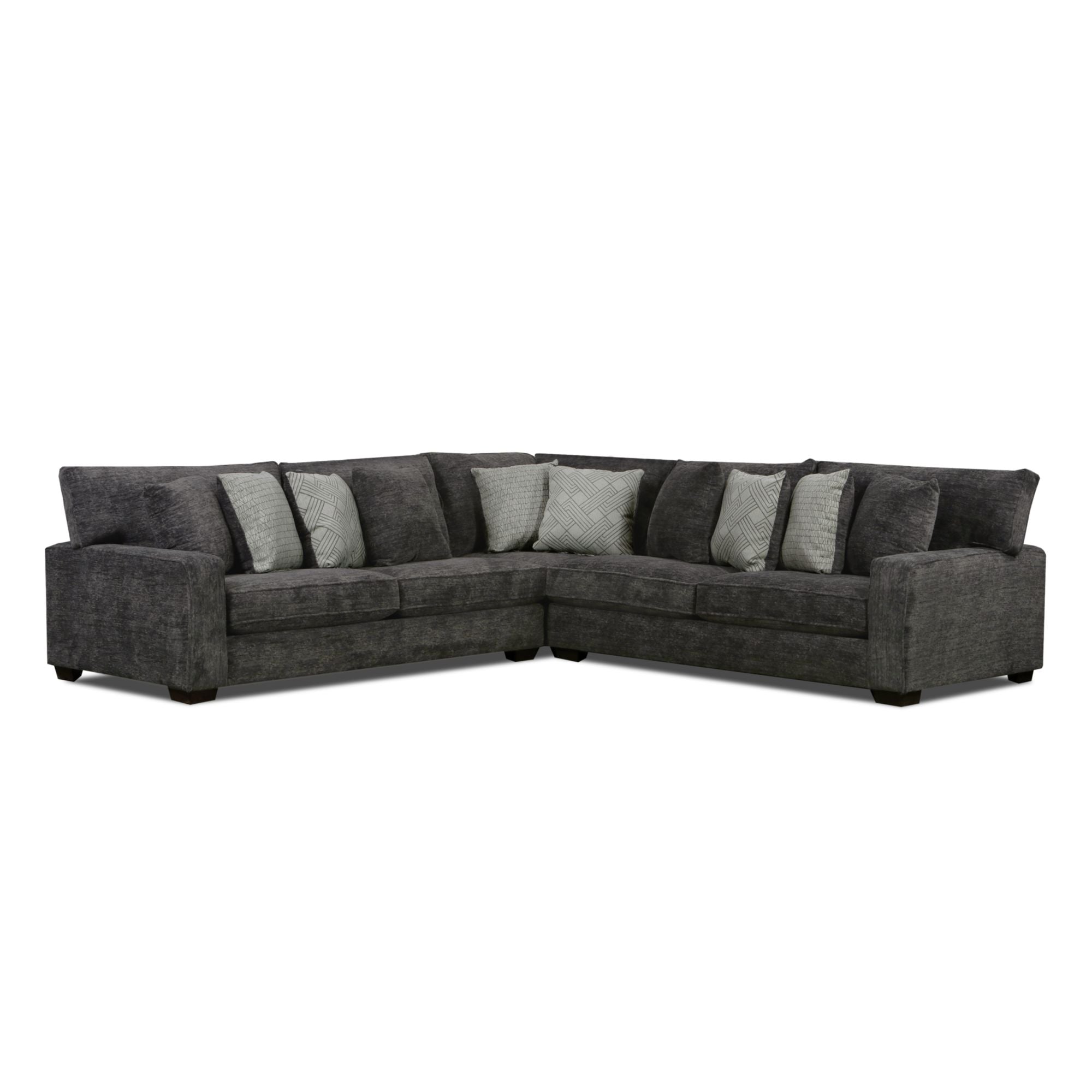 Tully 3PC Sectional Set in Galactic Charcoal