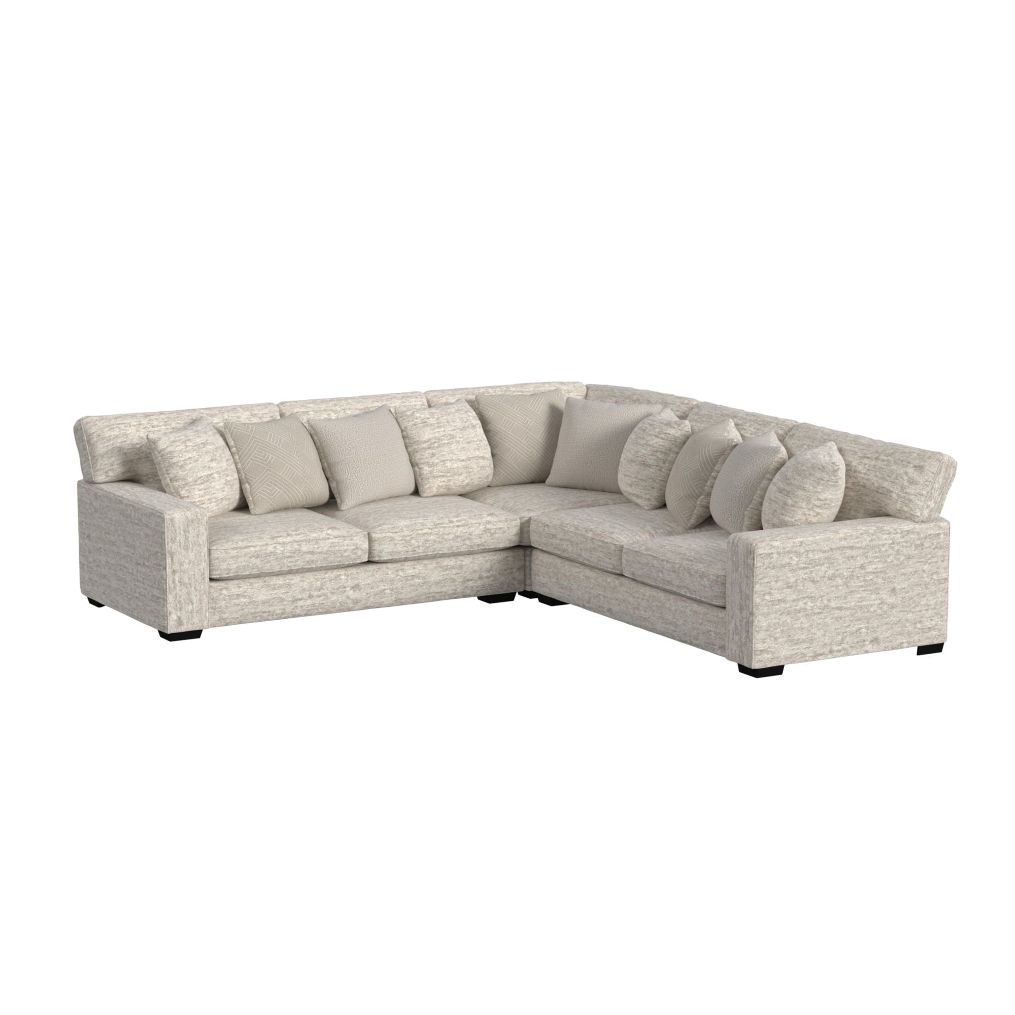 Tully 3PC Sectional Set in Galactic Parchment